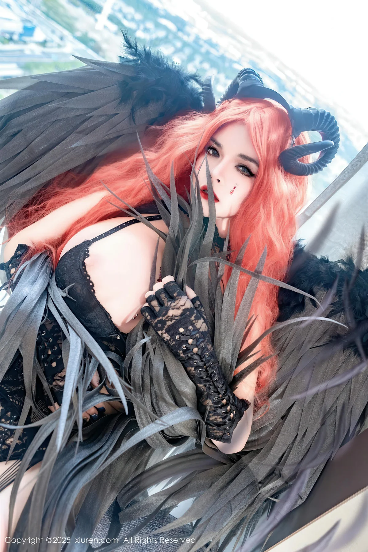 XiuRen 秀人 No.10994 伊丽莎有点白 的哥特系小恶魔cosplay - 38