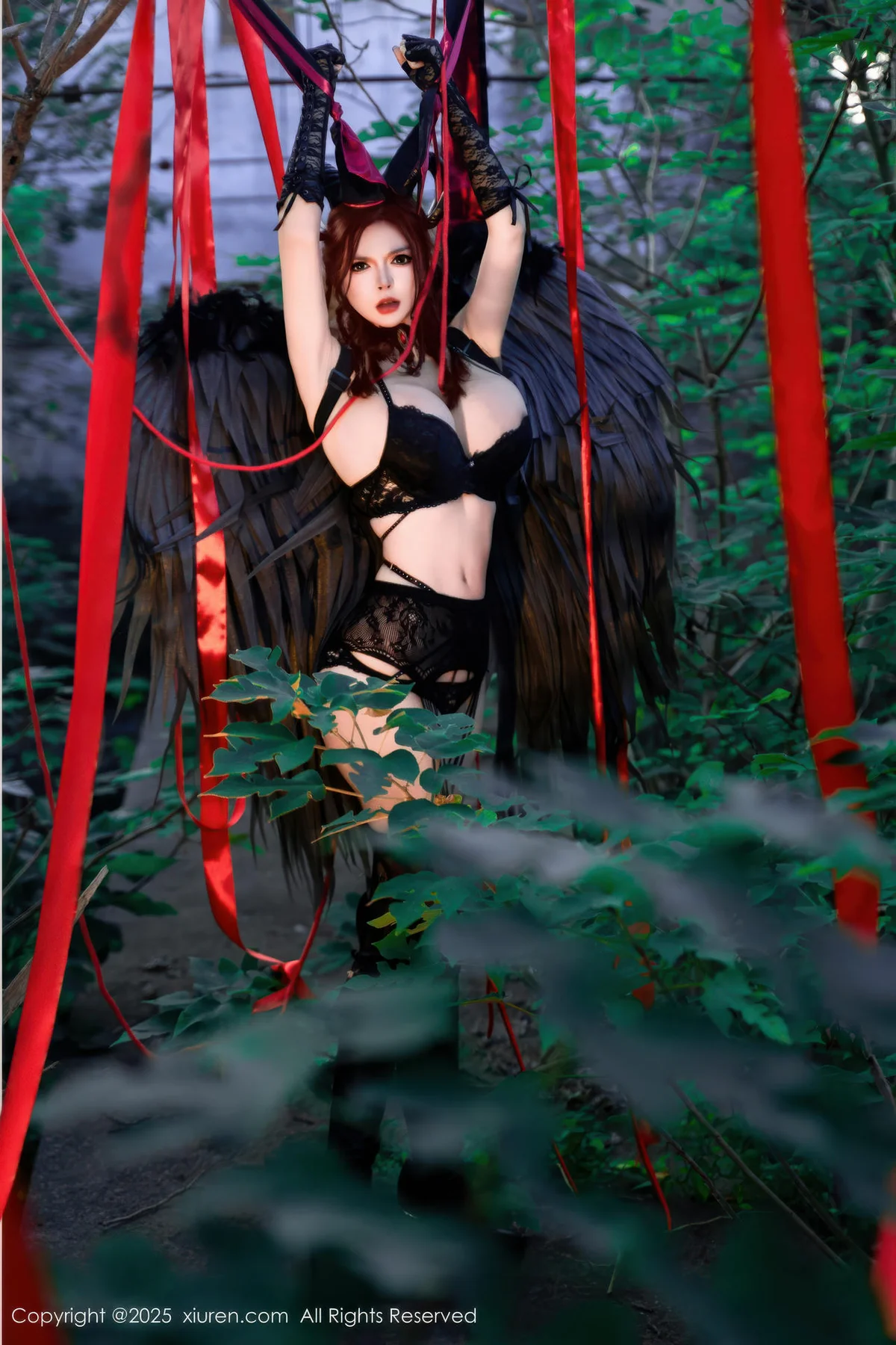 XiuRen 秀人 No.10994 伊丽莎有点白 的哥特系小恶魔cosplay - 56