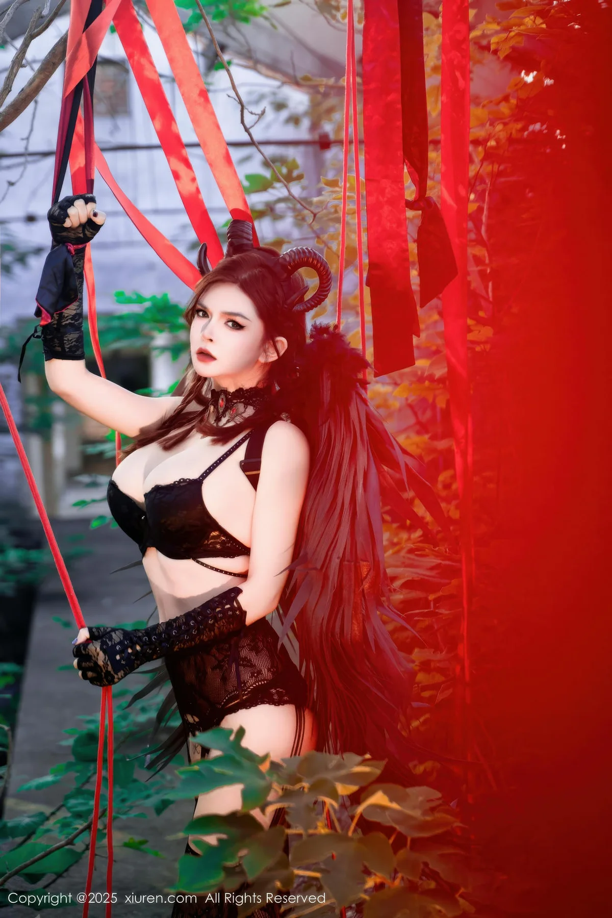 XiuRen 秀人 No.10994 伊丽莎有点白 的哥特系小恶魔cosplay - 59
