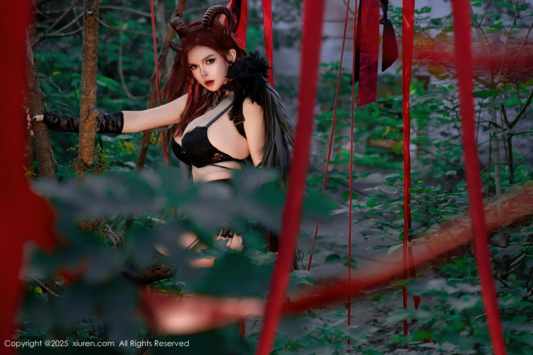 XiuRen 秀人 No.10994 伊丽莎有点白 的哥特系小恶魔cosplay - 64