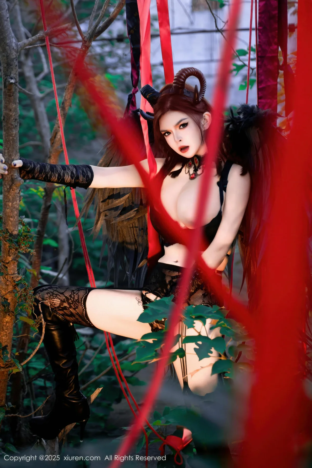 XiuRen 秀人 No.10994 伊丽莎有点白 的哥特系小恶魔cosplay - 66