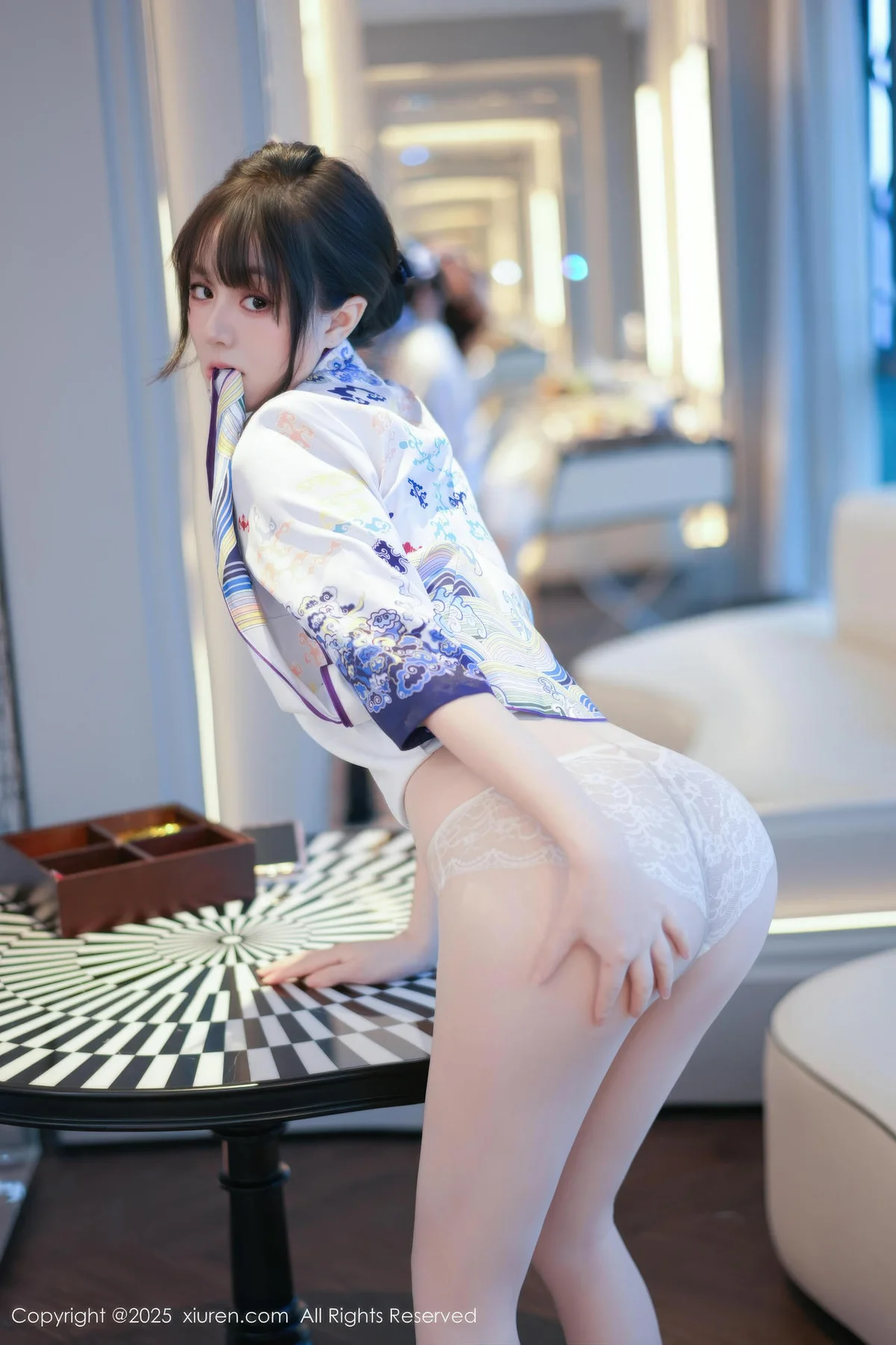 XiuRen 秀人 No.11001 沈南汐RuRu 浅色旗袍魅惑肉丝 - 12