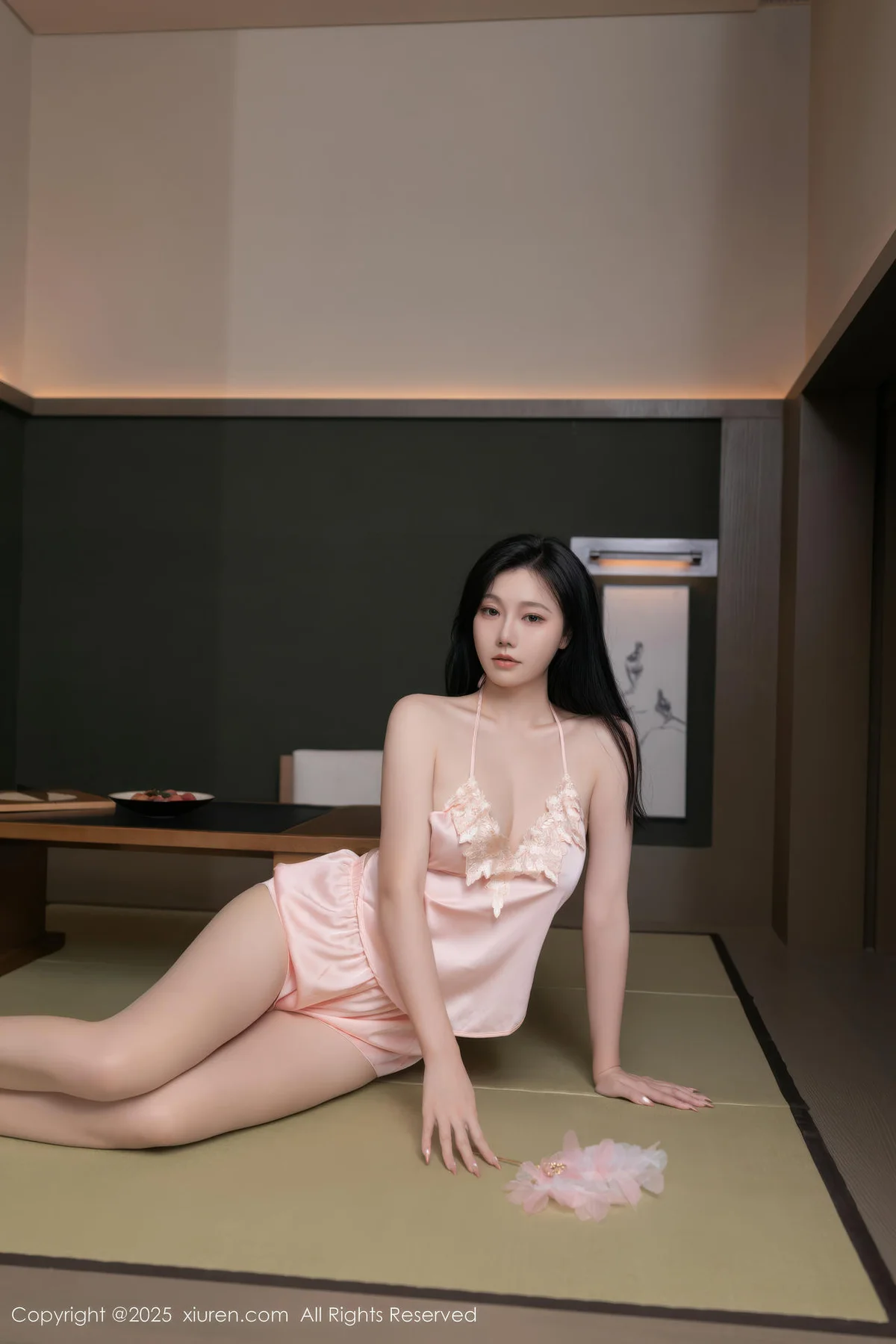 XiuRen 秀人 No.11002 安然anran 粉色肚兜诱人肉色丝袜 - 28