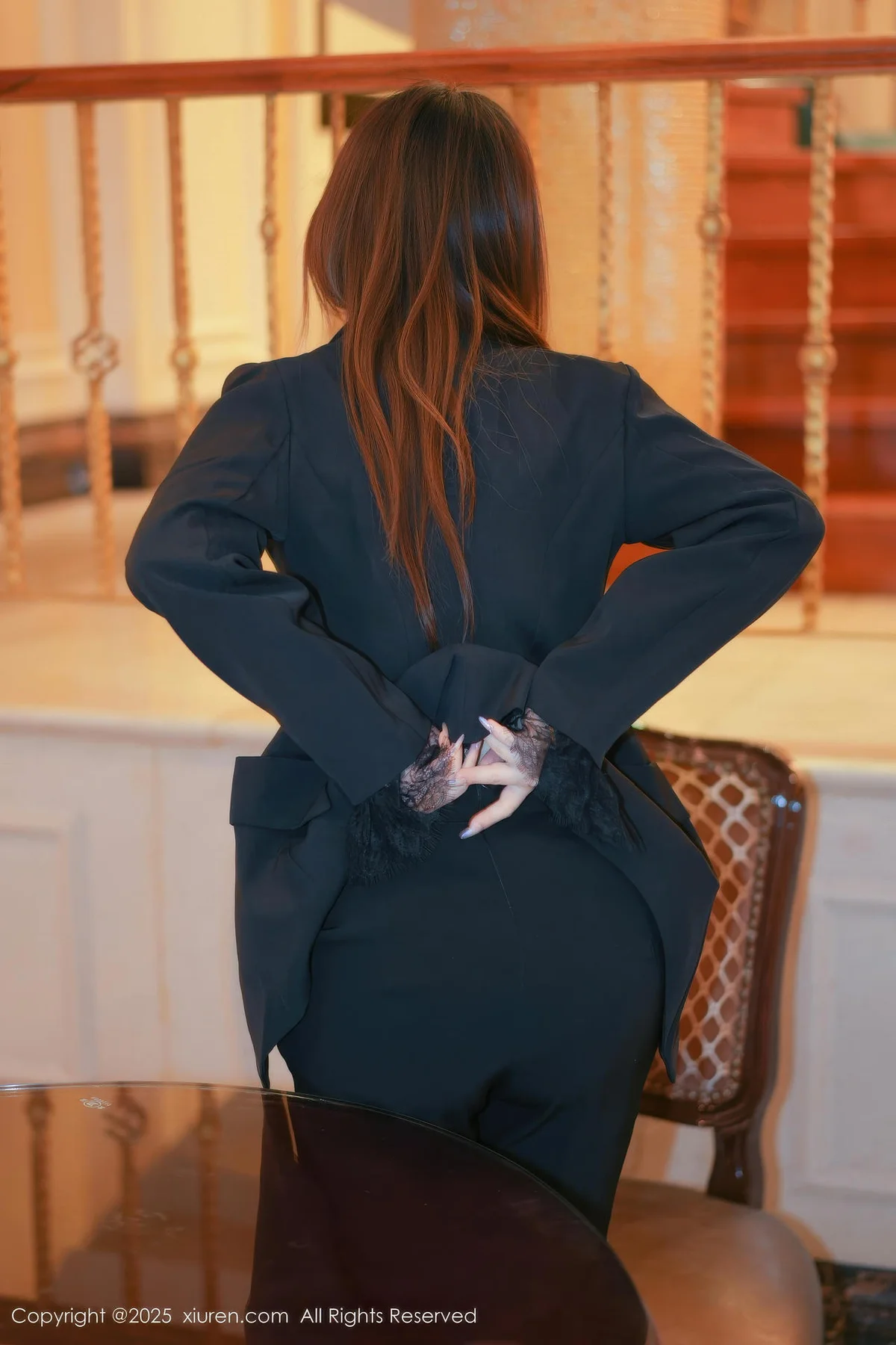 XiuRen 秀人 No.11007 Twins夭夭 豹纹内衣黑色西服 - 23