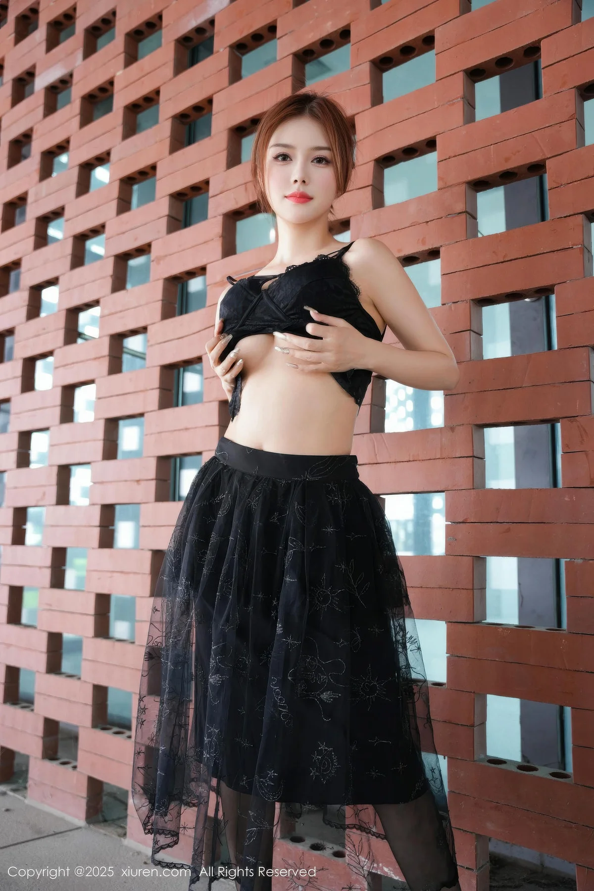 XiuRen 秀人 No.11016 白芷yy 黑色情趣内衣 - 16