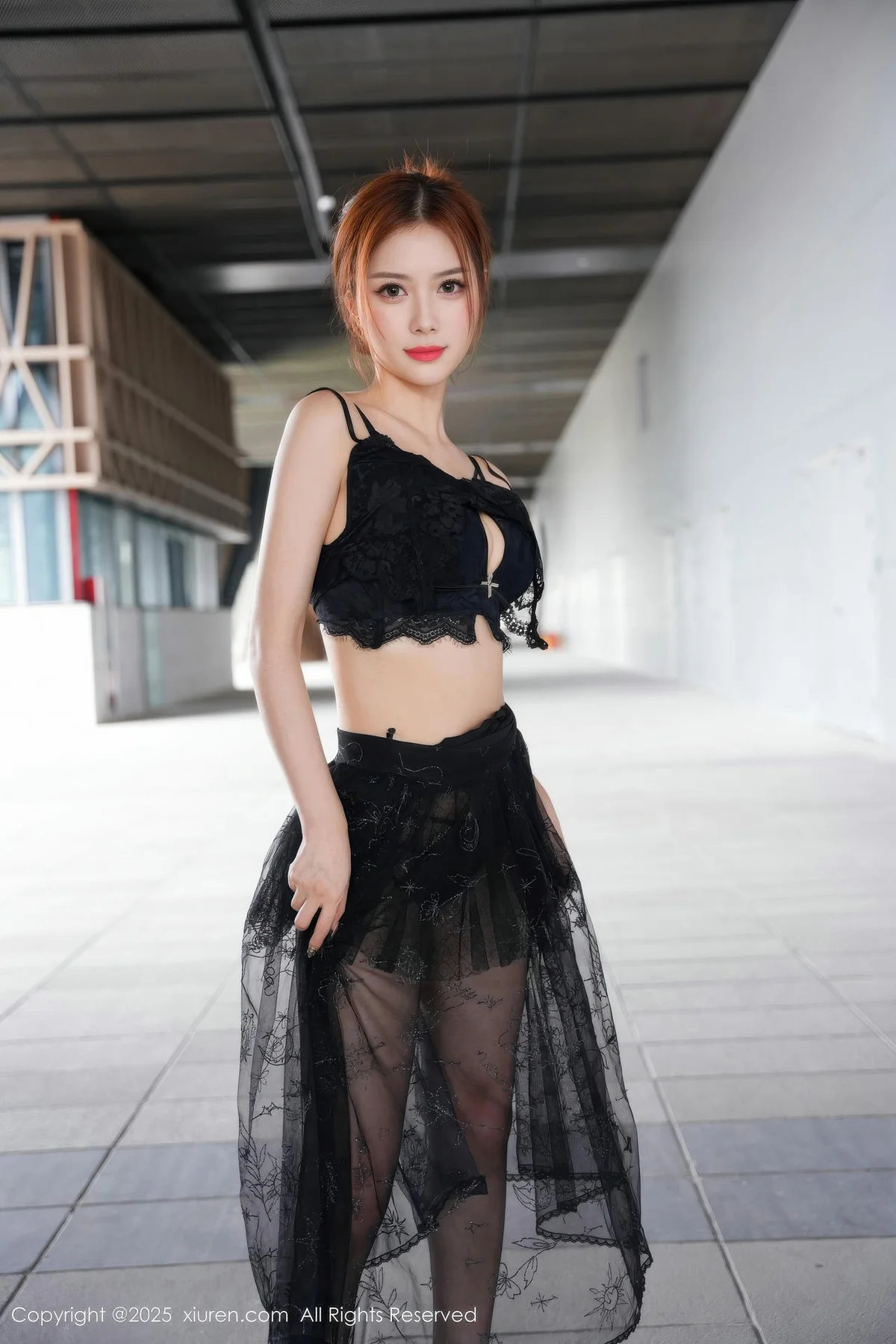 XiuRen 秀人 No.11016 白芷yy 黑色情趣内衣 - 22