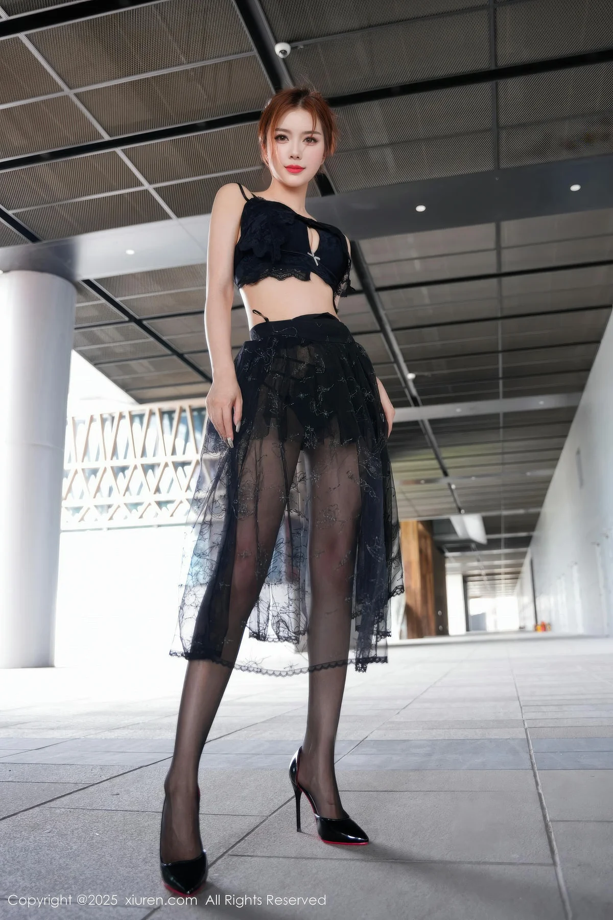 XiuRen 秀人 No.11016 白芷yy 黑色情趣内衣 - 23