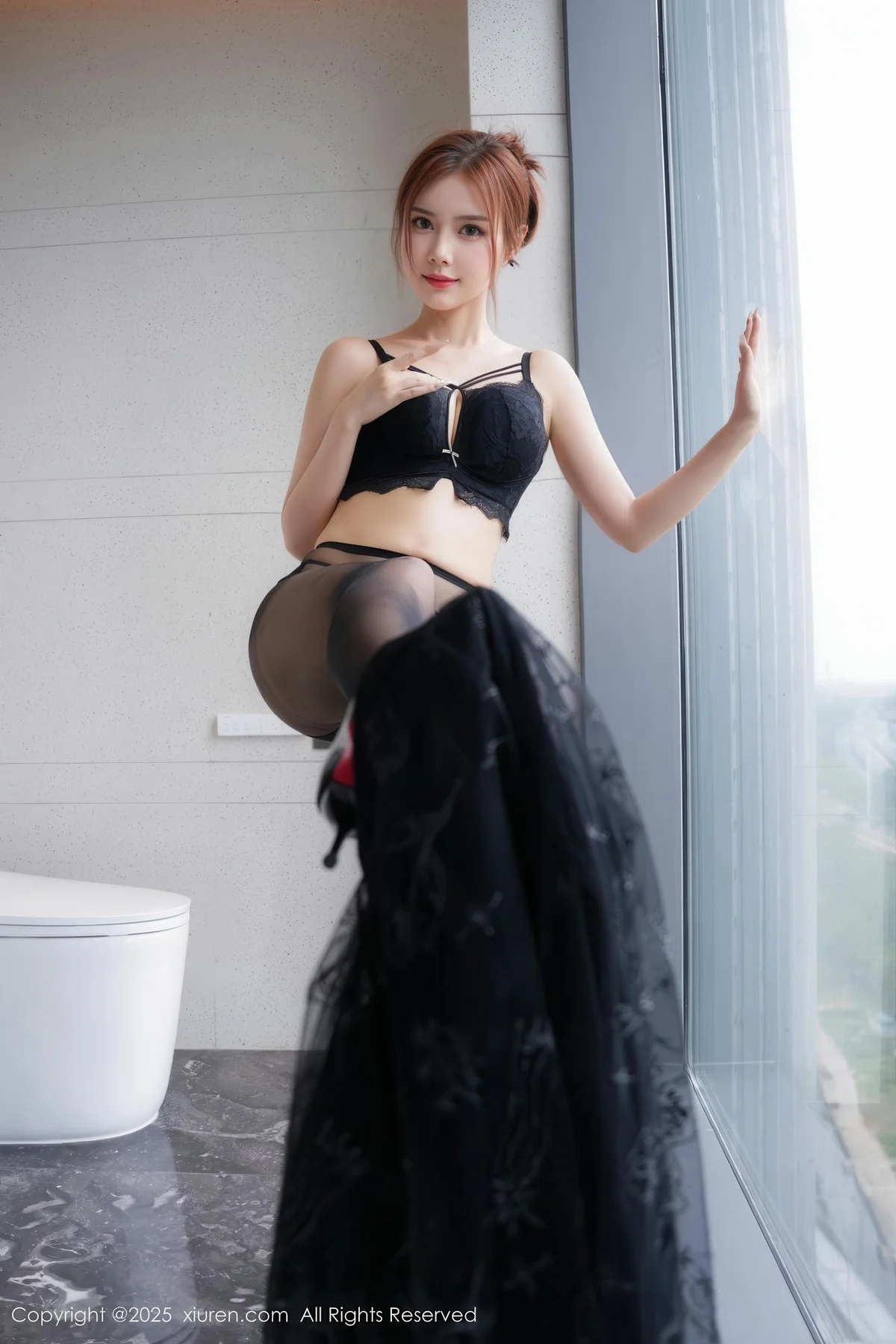 XiuRen 秀人 No.11016 白芷yy 黑色情趣内衣 - 58