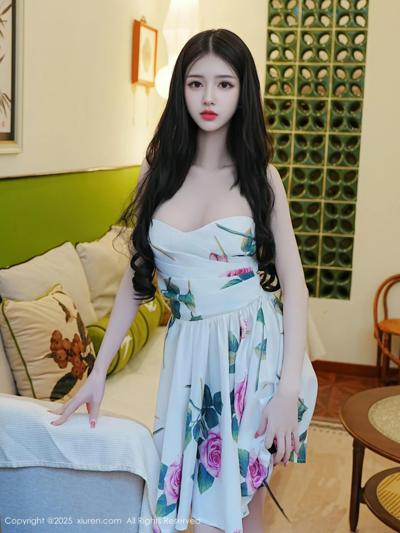 XiuRen 秀人 No.11051 白小蝶 浅色连衣短裙肉丝美女 - 6