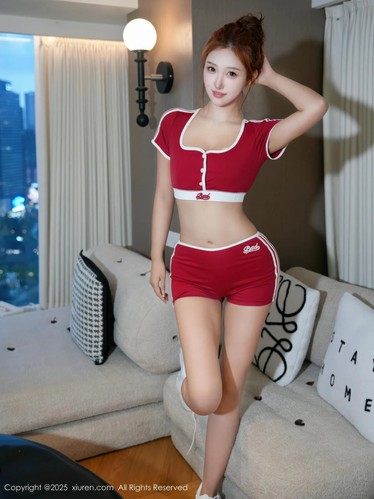 XiuRen 秀人 No.11052 梨霜儿和金允希Yuki 两位大美女黑丝参与拍摄 - 22