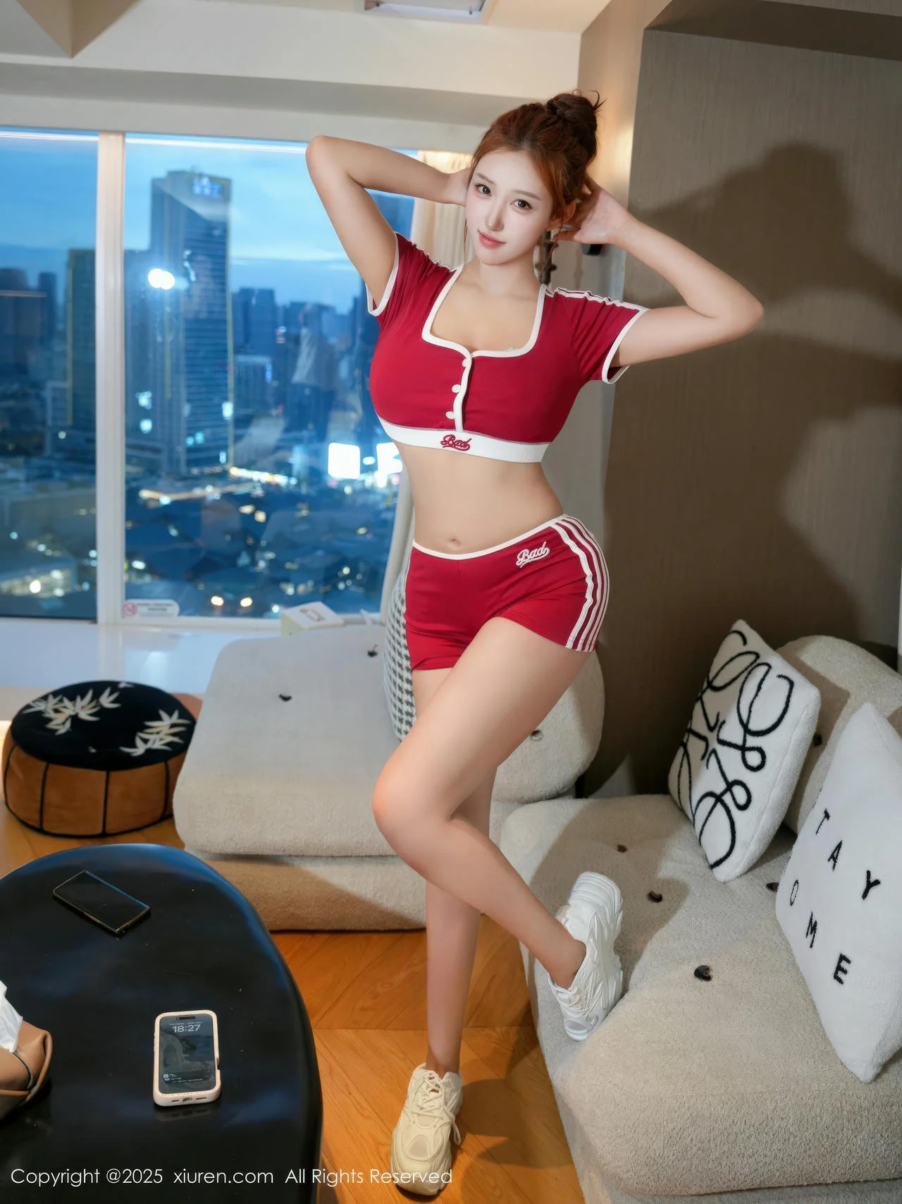XiuRen 秀人 No.11052 梨霜儿和金允希Yuki 两位大美女黑丝参与拍摄 - 23