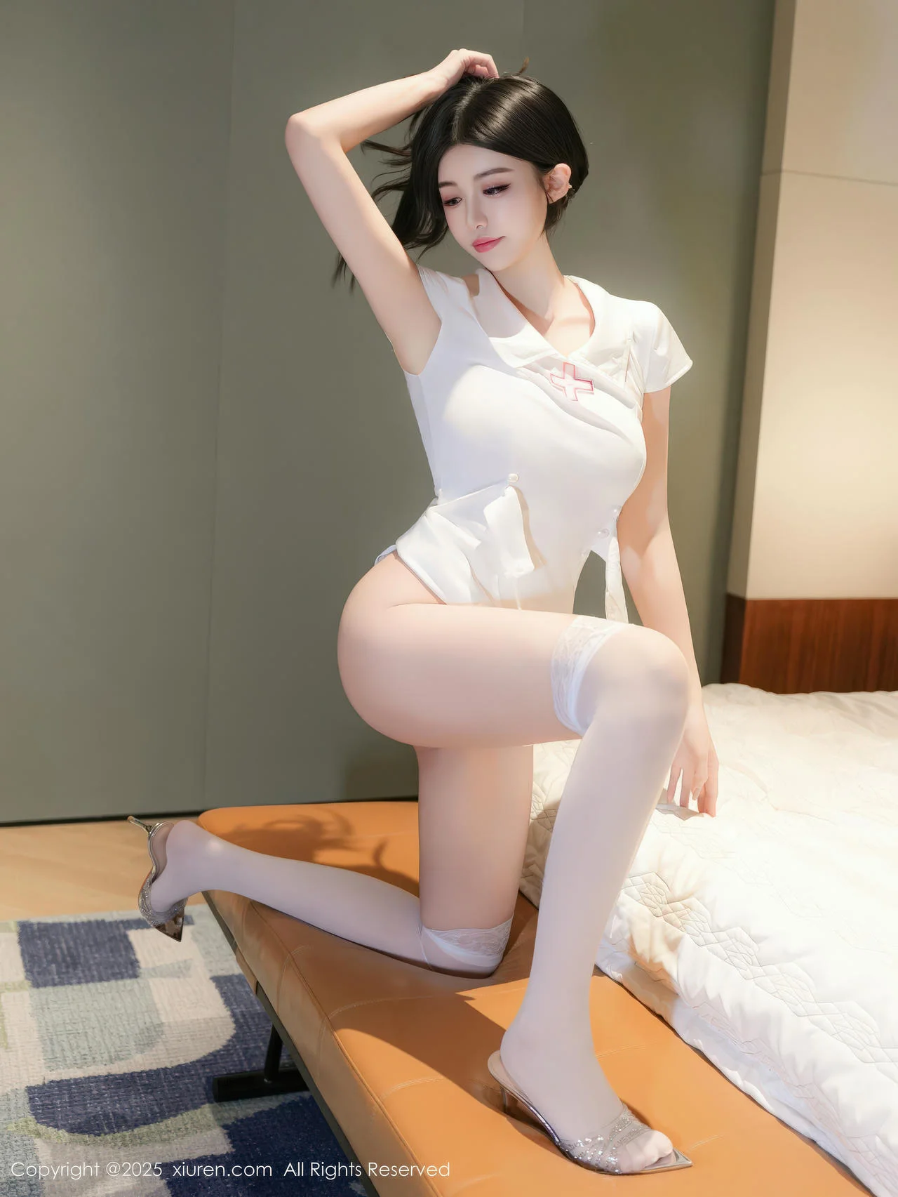 XiuRen 秀人 No.11055 shelly诗莉吖 白色护士制服诱惑 - 37