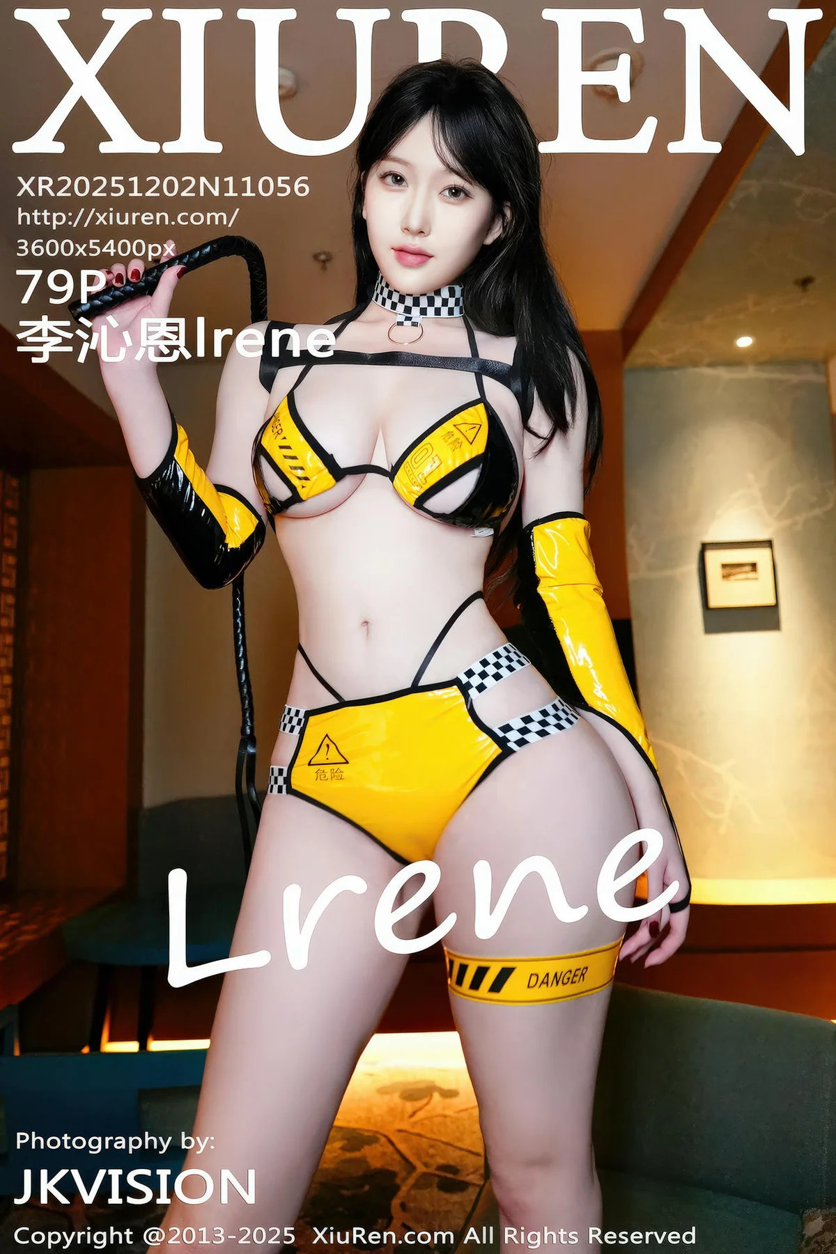 XiuRen 秀人 No.11056 李沁恩lrene 黄色赛车服美腿 - 80