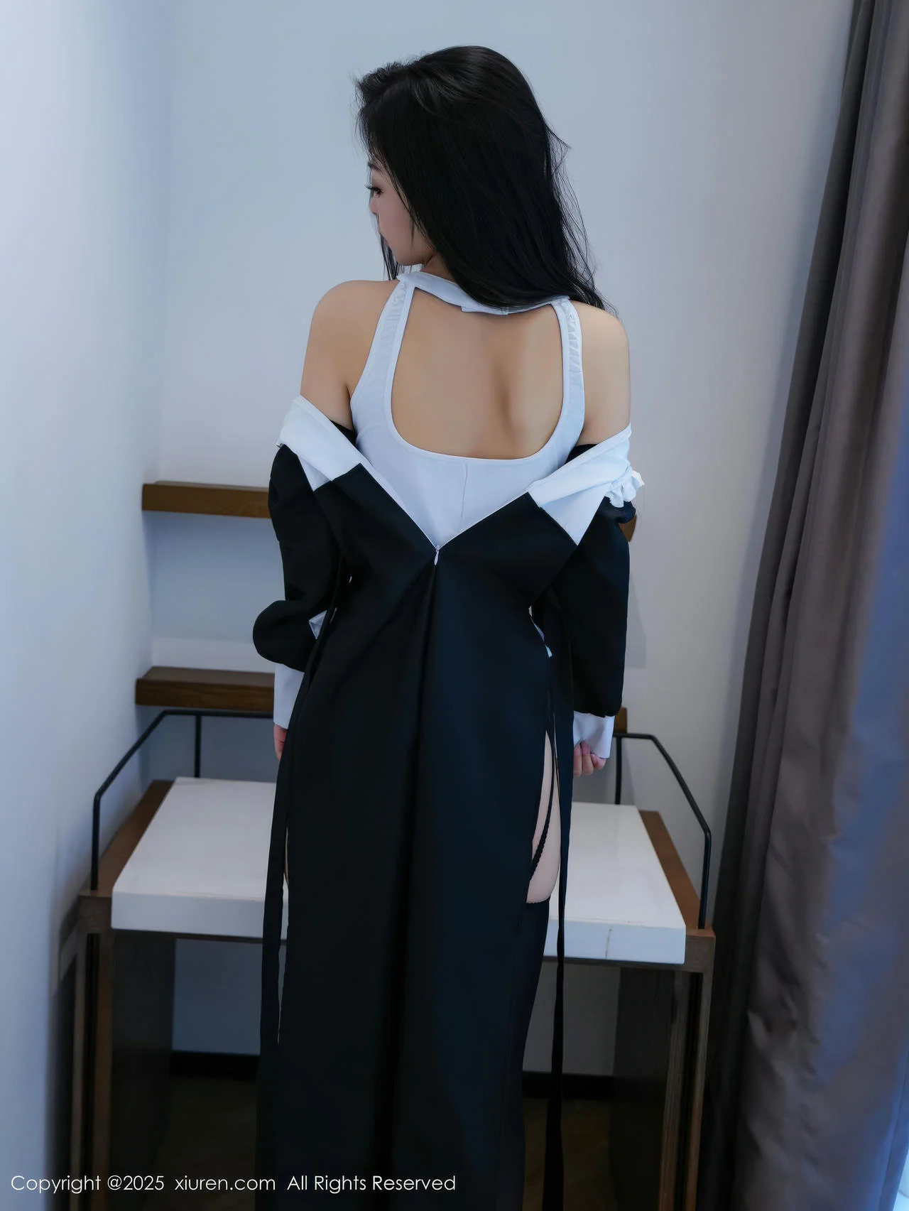 XiuRen 秀人 No.11059 白琮瑗 黑白修女服饰魅惑黑丝 - 37