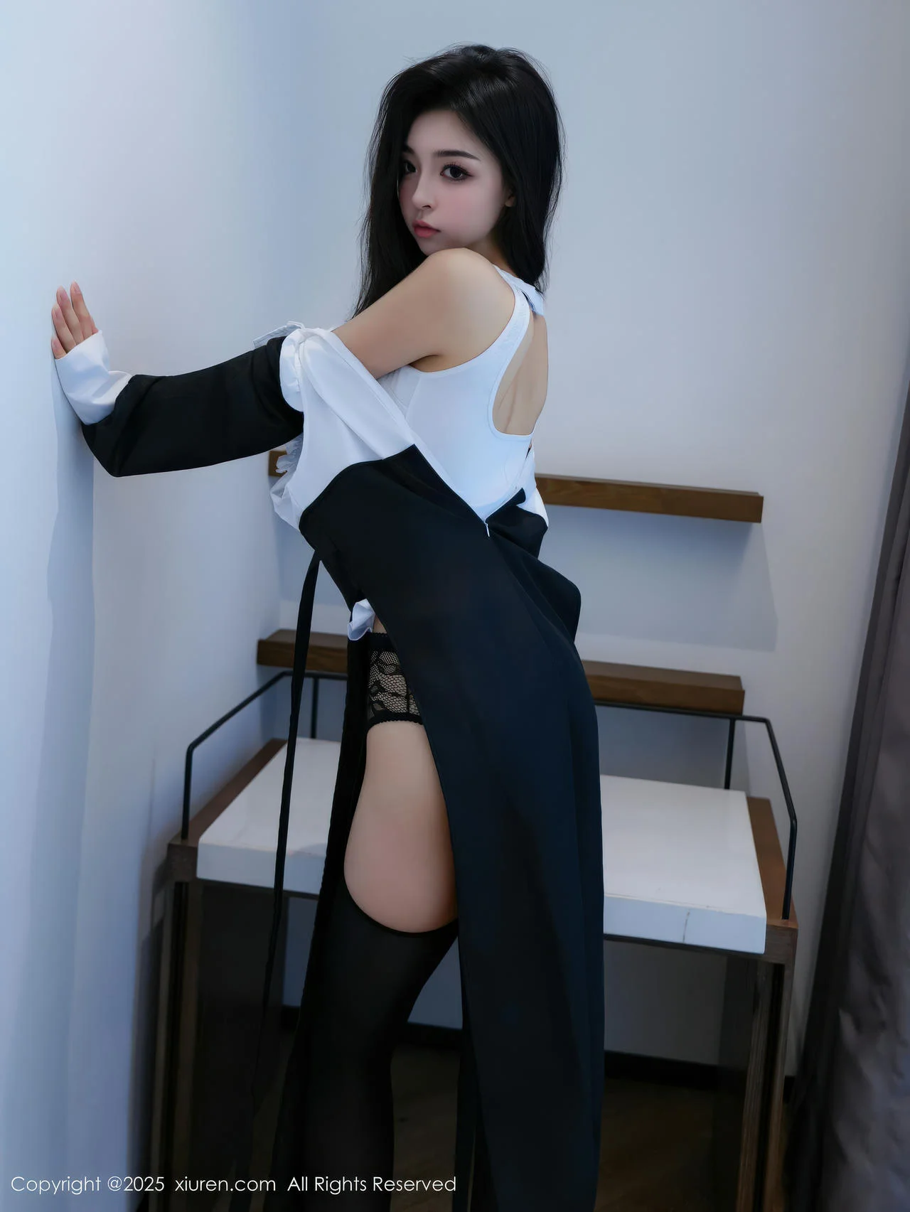 XiuRen 秀人 No.11059 白琮瑗 黑白修女服饰魅惑黑丝 - 38