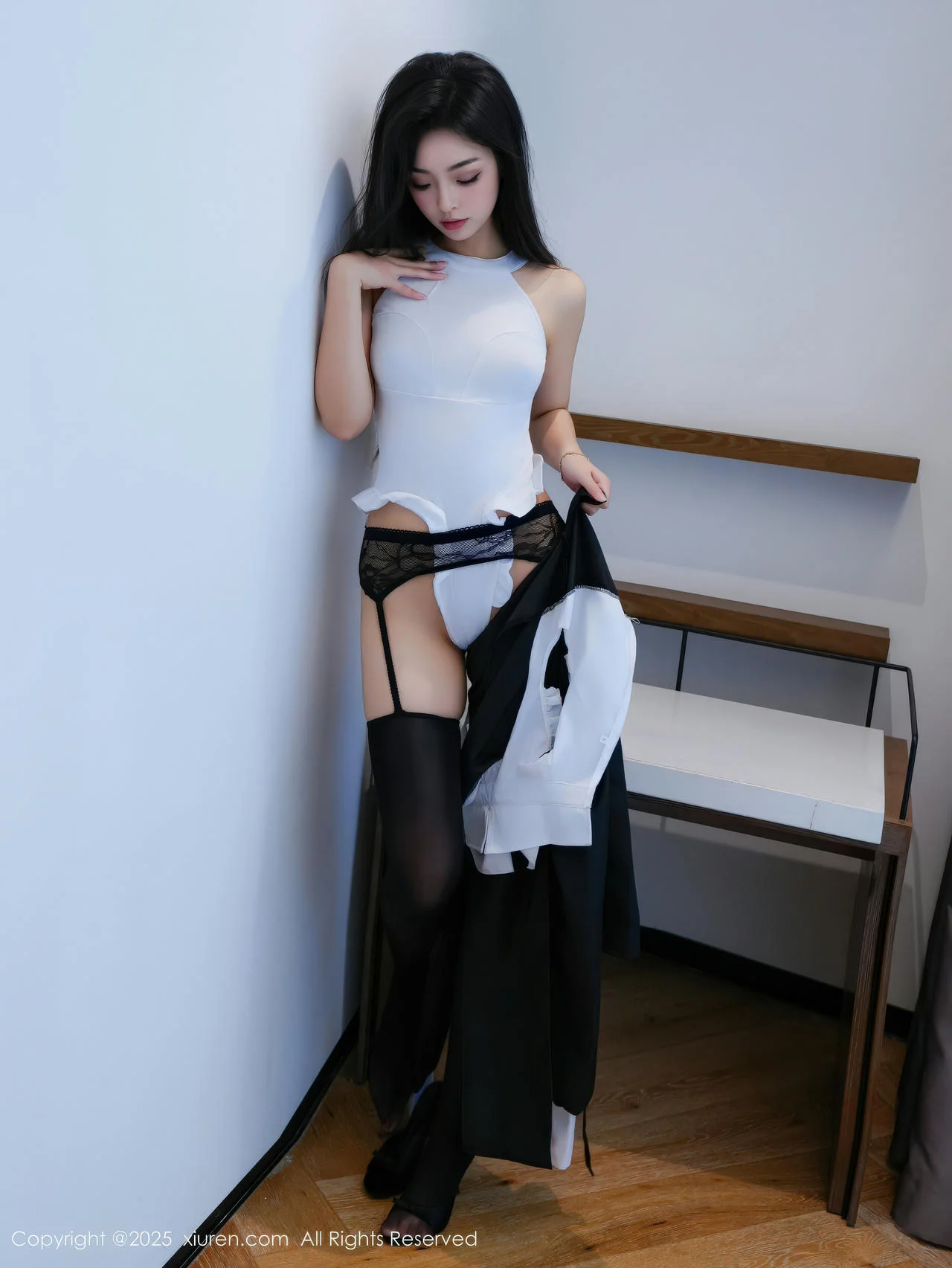 XiuRen 秀人 No.11059 白琮瑗 黑白修女服饰魅惑黑丝 - 47