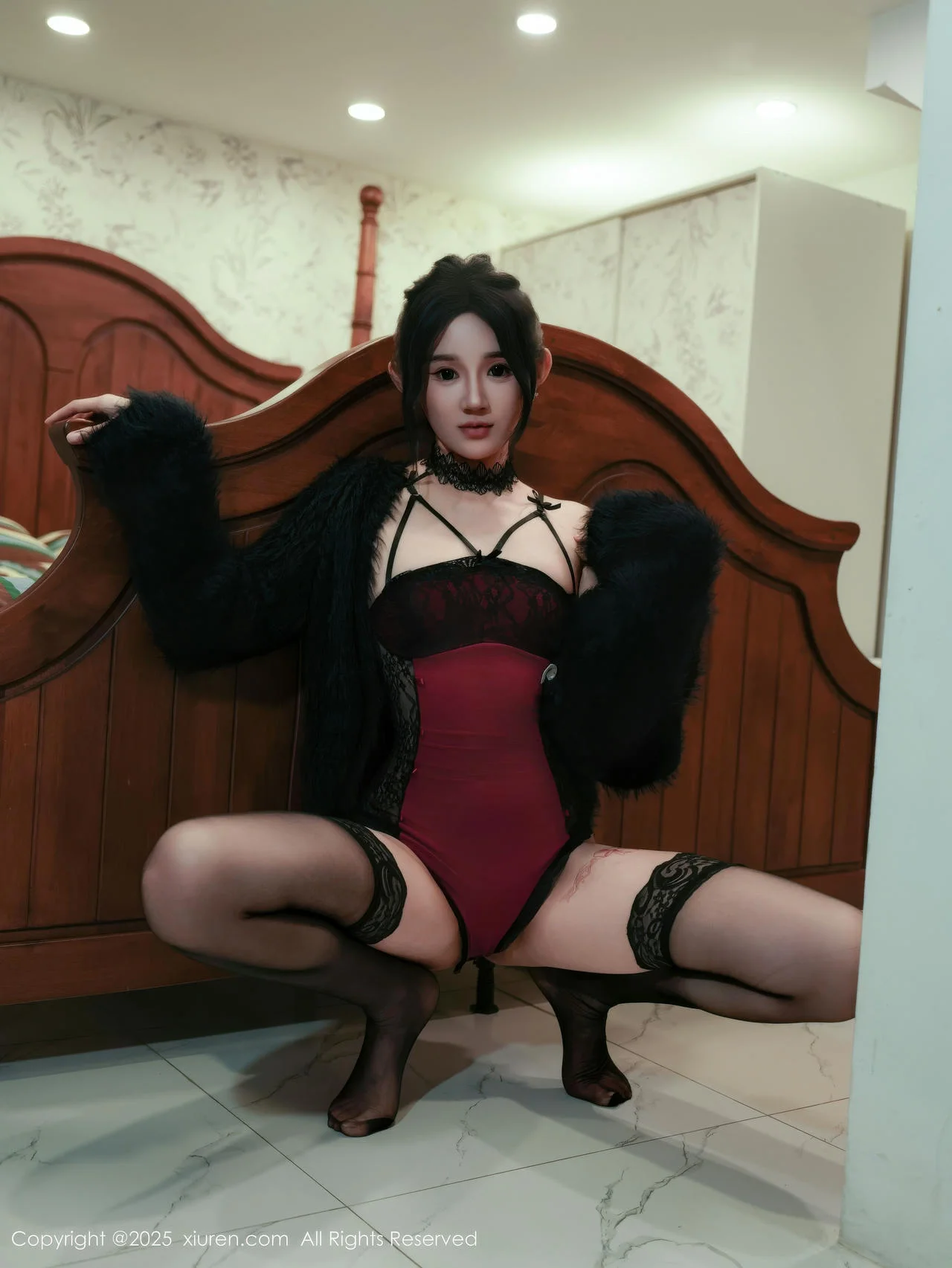 XiuRen 秀人 No.11072 桃子姐姐 吊带黑丝美腿 - 18