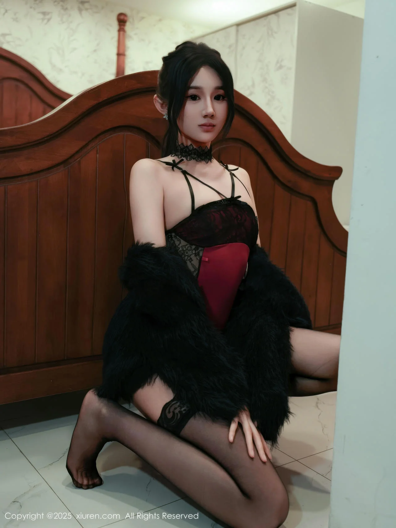 XiuRen 秀人 No.11072 桃子姐姐 吊带黑丝美腿 - 21