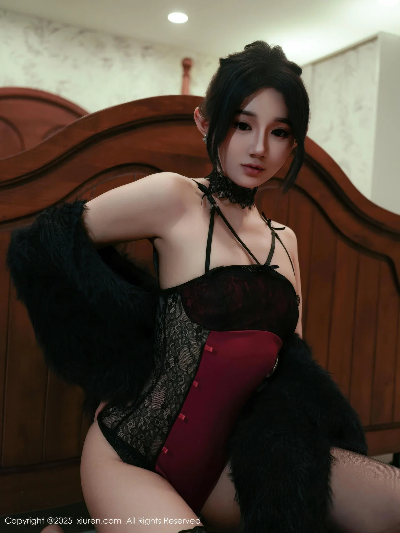 XiuRen 秀人 No.11072 桃子姐姐 吊带黑丝美腿 - 23
