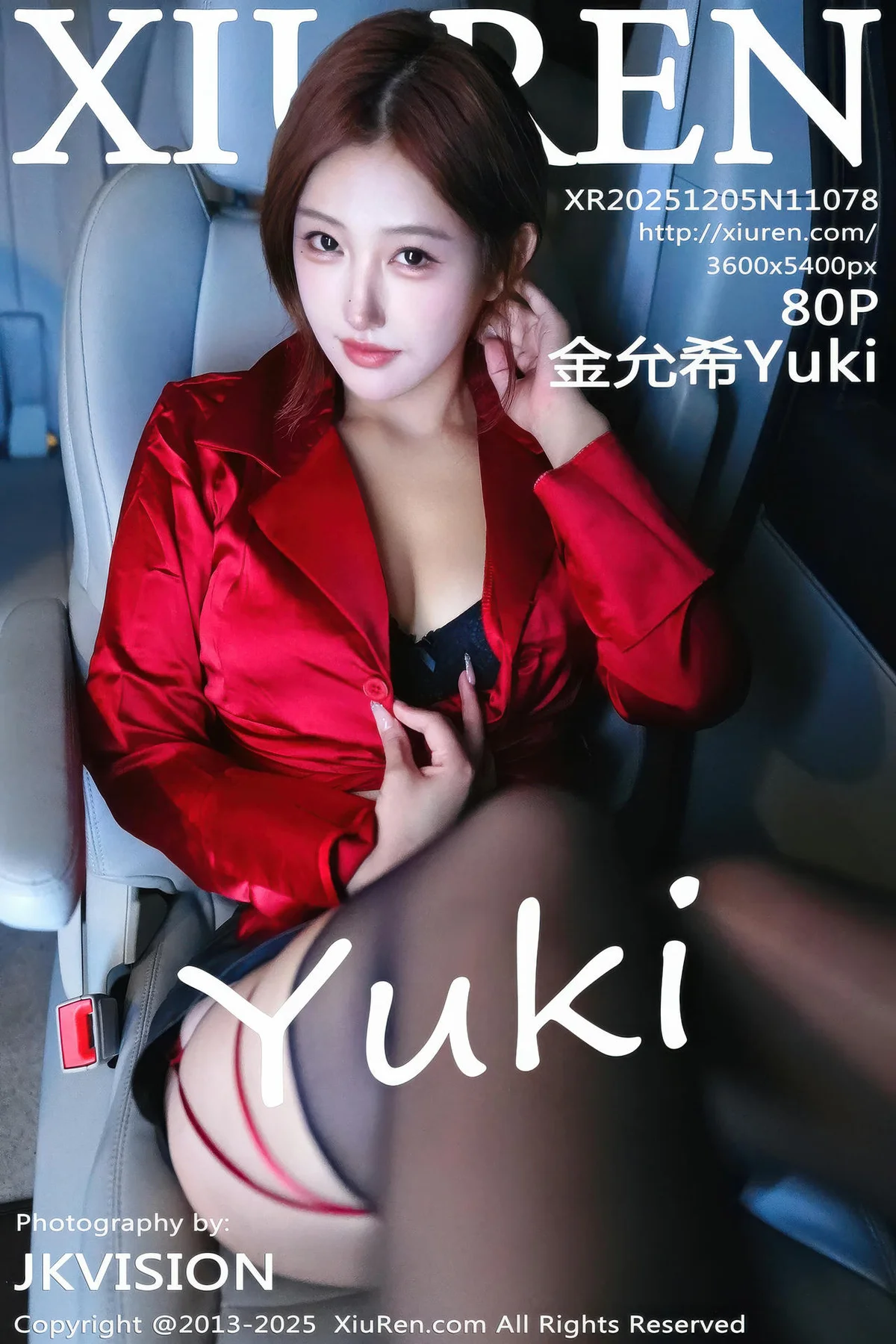 XiuRen 秀人 No.11078 金允希Yuki 红黑包臀黑丝美腿 - 81