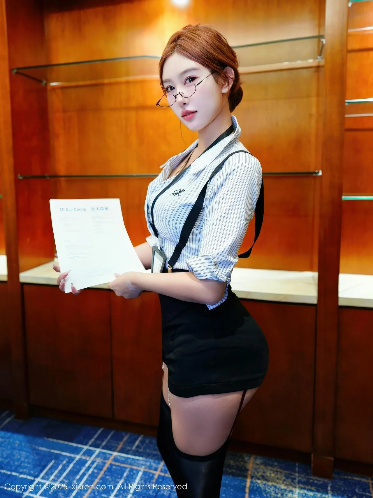 XiuRen 秀人 No.11104 金允希Yuki 性感OL服饰 - 1
