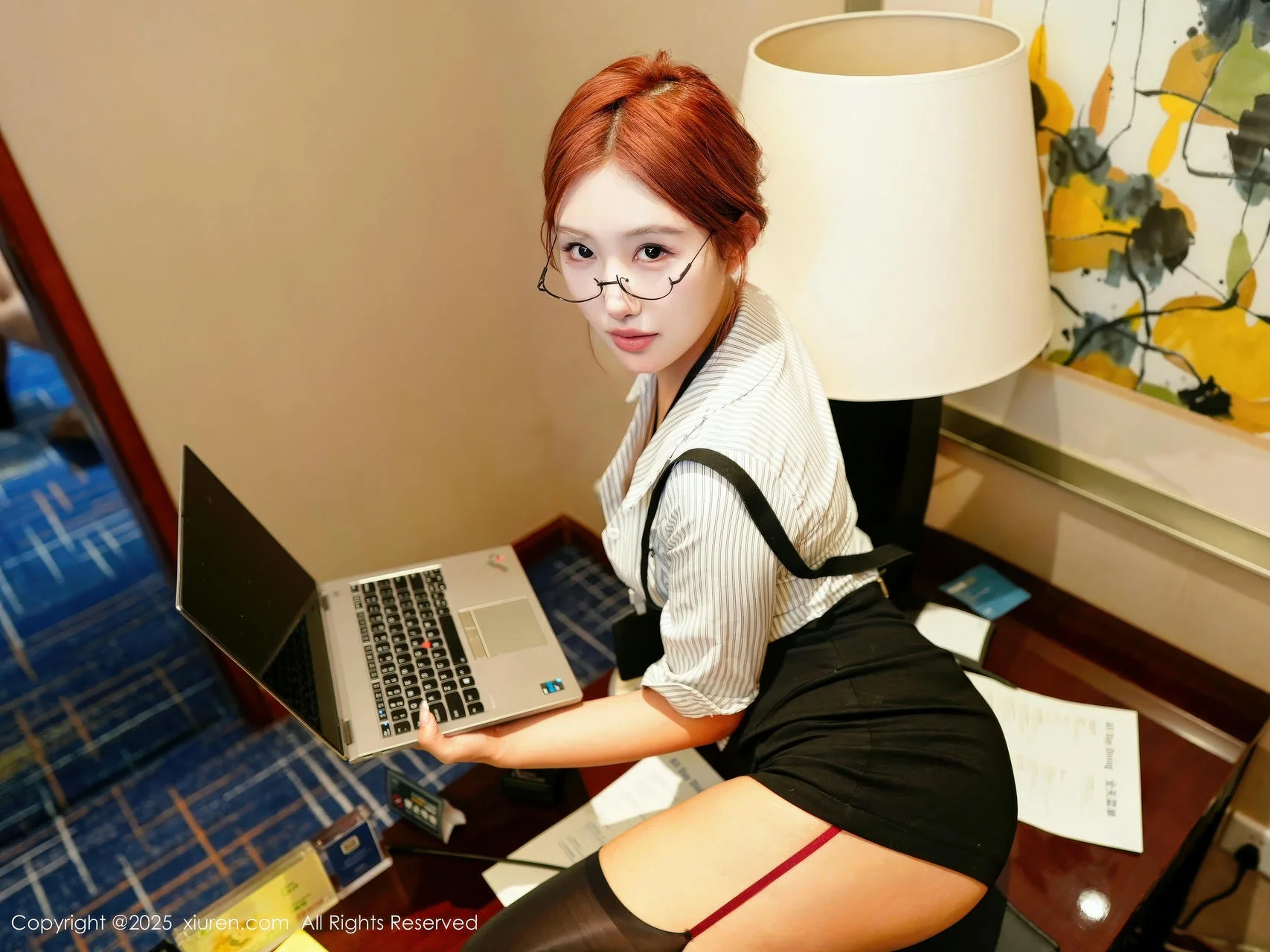 XiuRen 秀人 No.11104 金允希Yuki 性感OL服饰 - 28