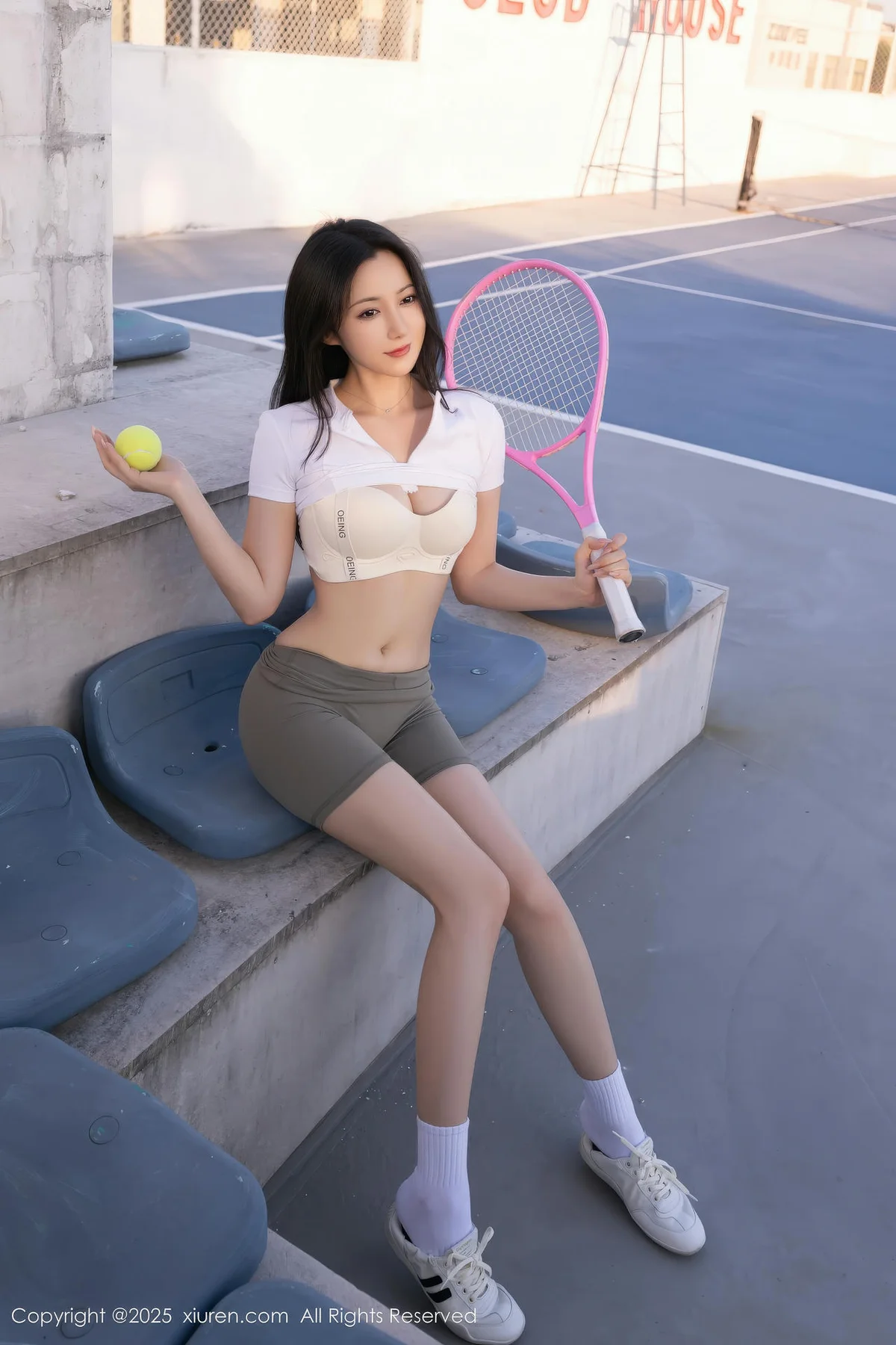 XiuRen 秀人 No.11106 鱼子酱Fish 网球运动美女场景拍摄 - 34