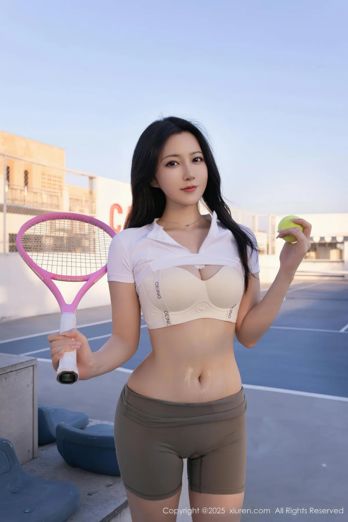 XiuRen 秀人 No.11106 鱼子酱Fish 网球运动美女场景拍摄 - 36