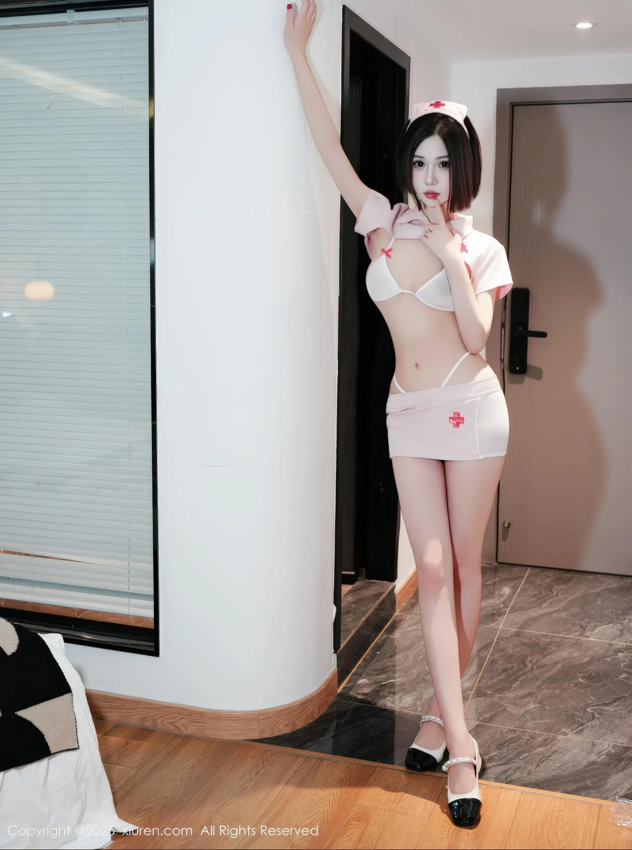 XiuRen 秀人 No.11111 奶芙酱EVA 粉色护士制服诱惑 - 5