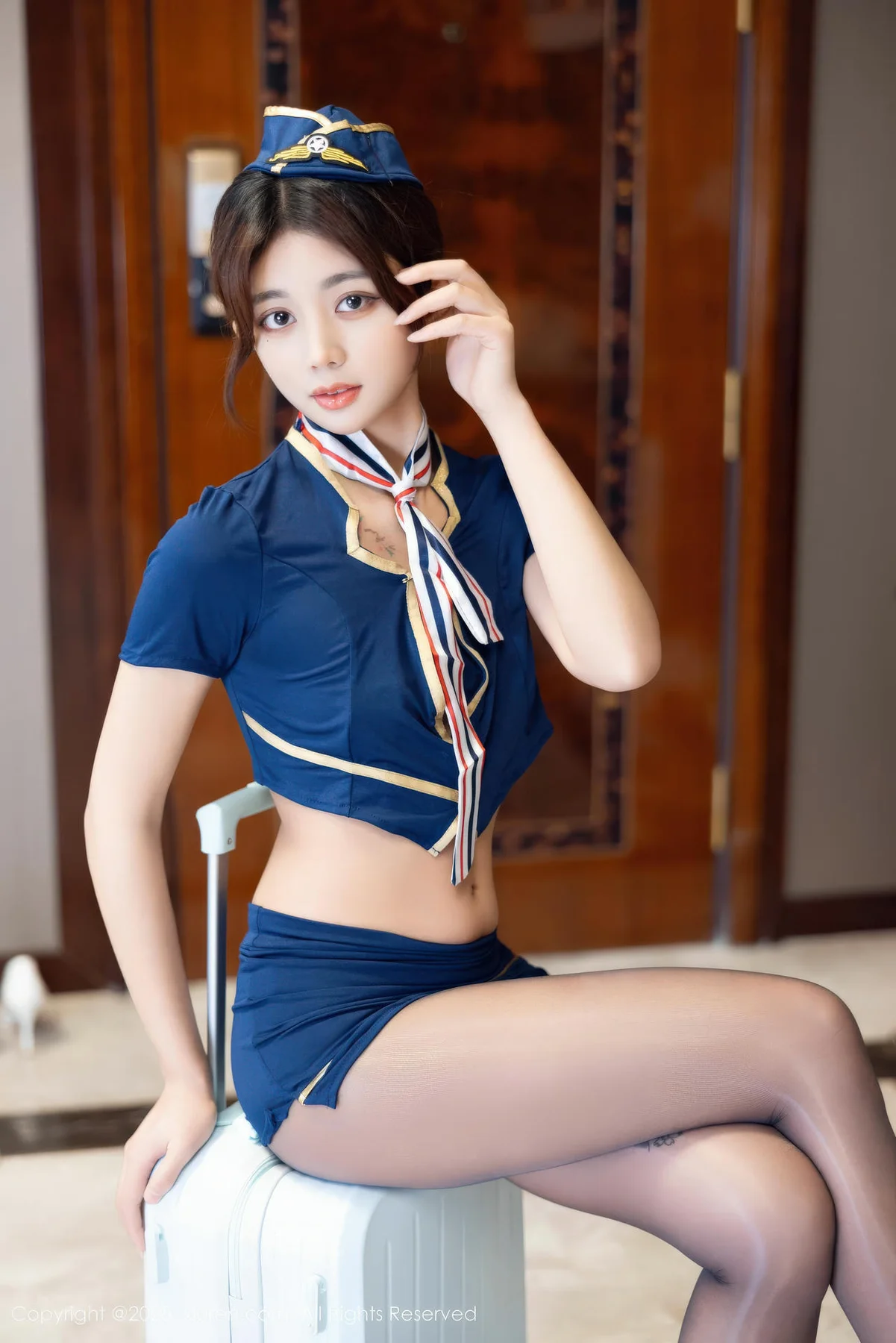 XiuRen 秀人 No.11112 姜冉冉Renee 空姐制服诱惑 - 11