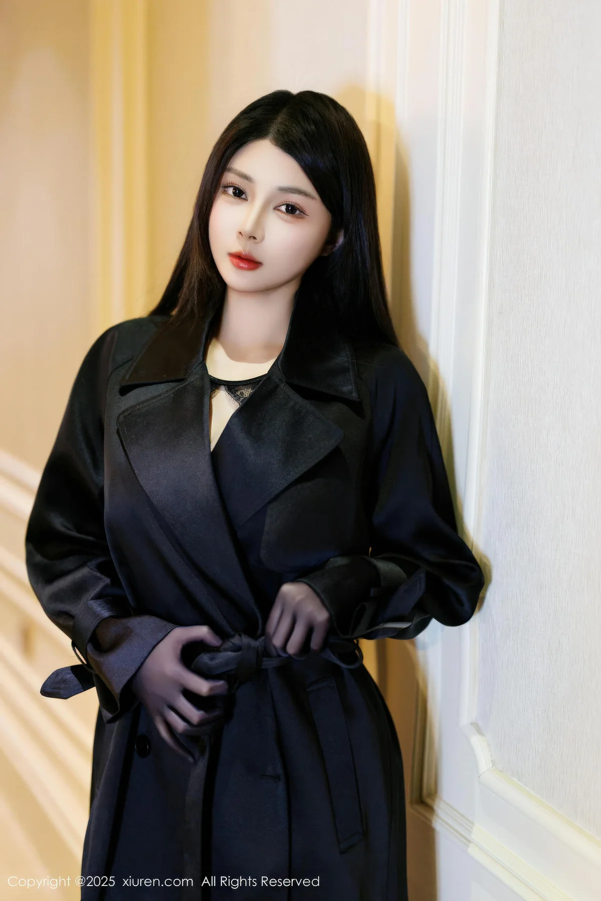 XiuRen 秀人 No.11114 凯竹法师 黑色情趣内衣 - 1