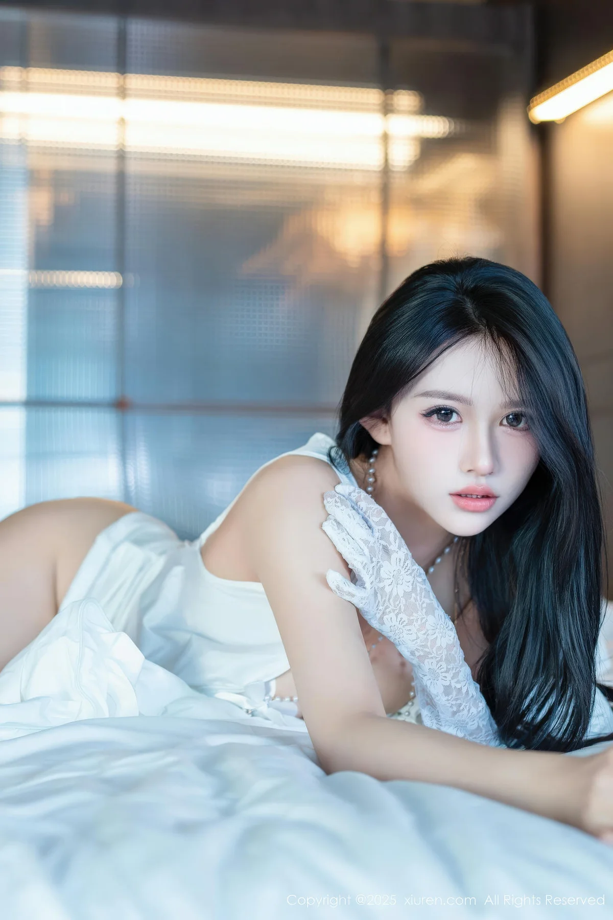 XiuRen 秀人 No.11124 shelly诗莉 白色情趣白色丝袜 - 77