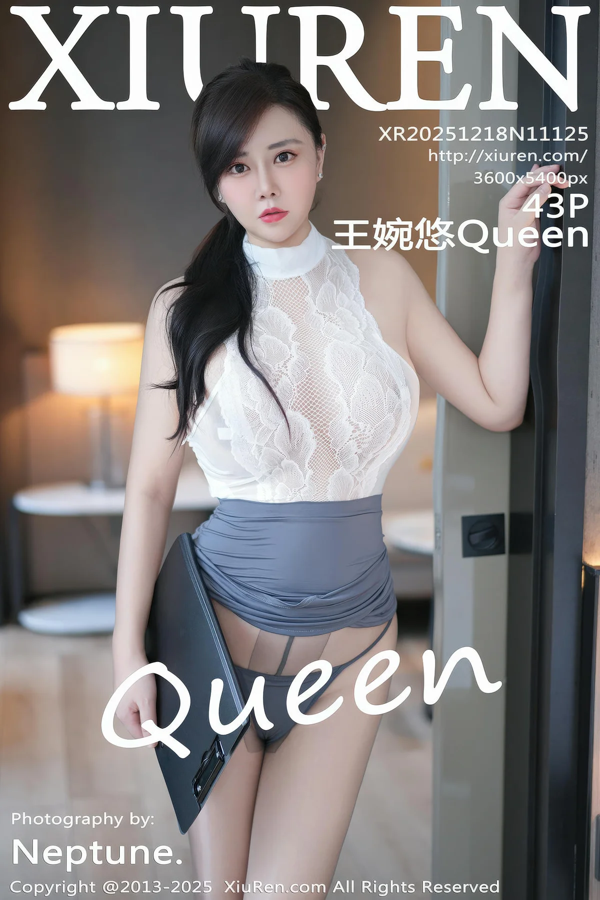 XiuRen 秀人 No.11125 王婉悠Queen 灰色包臀裙 - 44