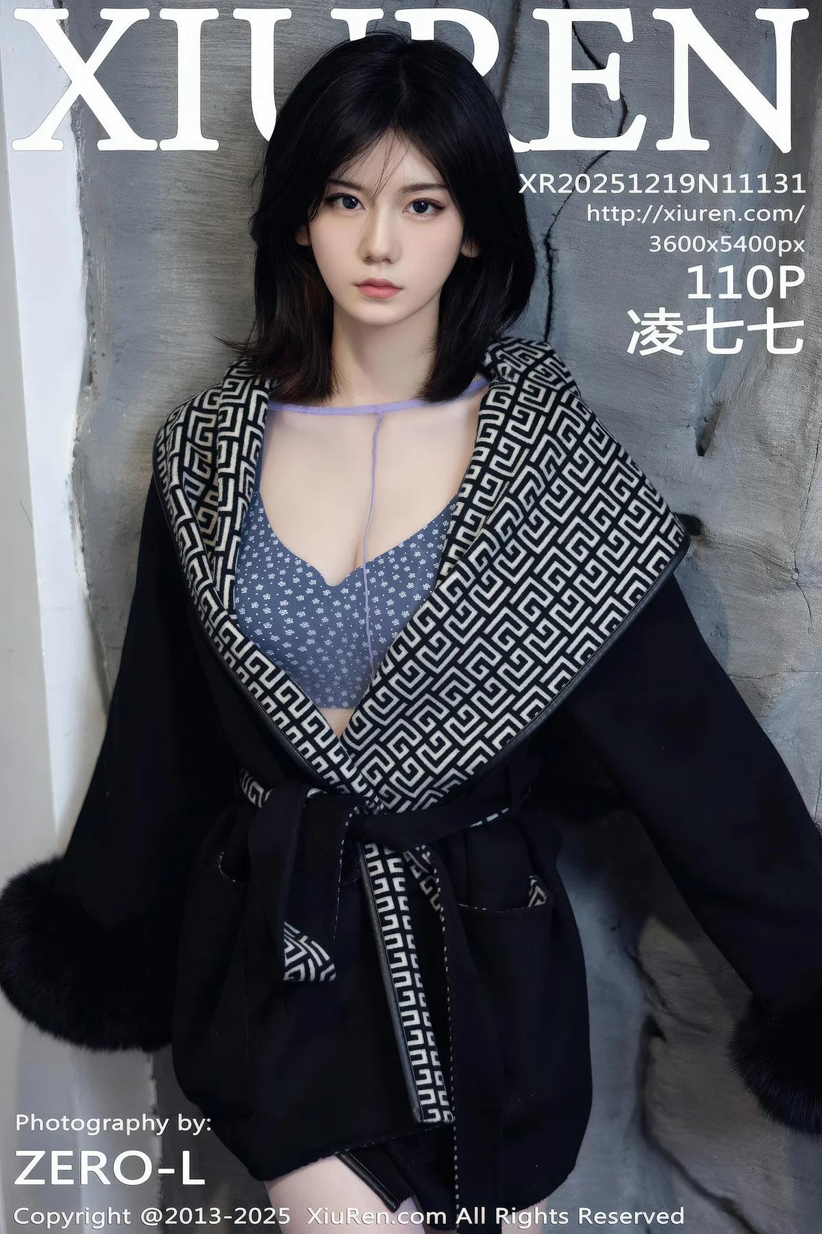 XiuRen 秀人 No.11131 凌七七 紫色连体丝袜 - 111