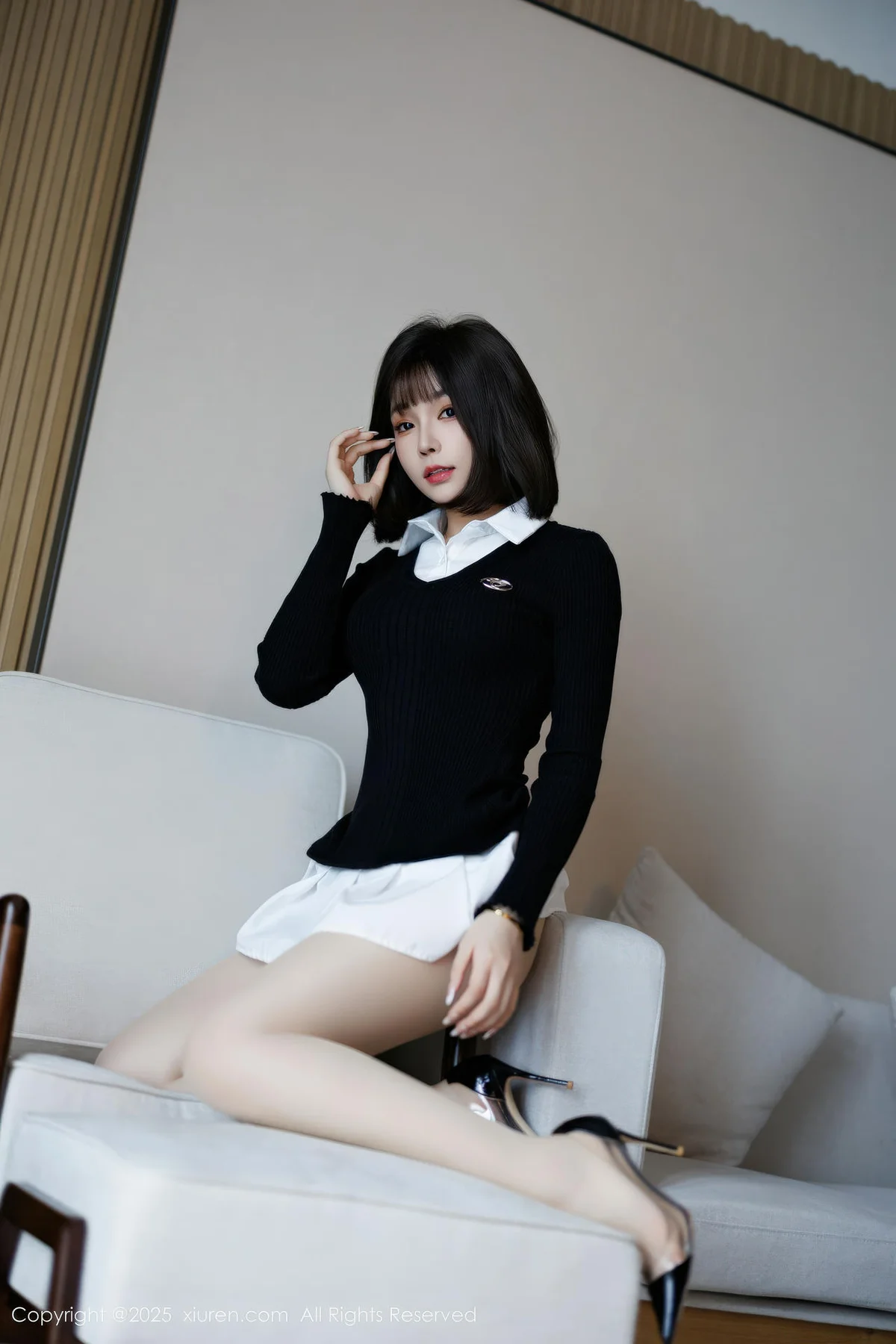 XiuRen 秀人 No.11138 莉芝荔枝 黑色情趣服饰 - 19