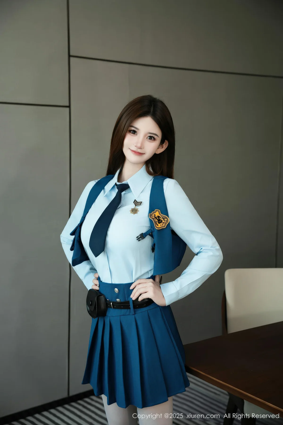 XiuRen 秀人 No.11141 苏甜橙子 性感JK制服 - 1