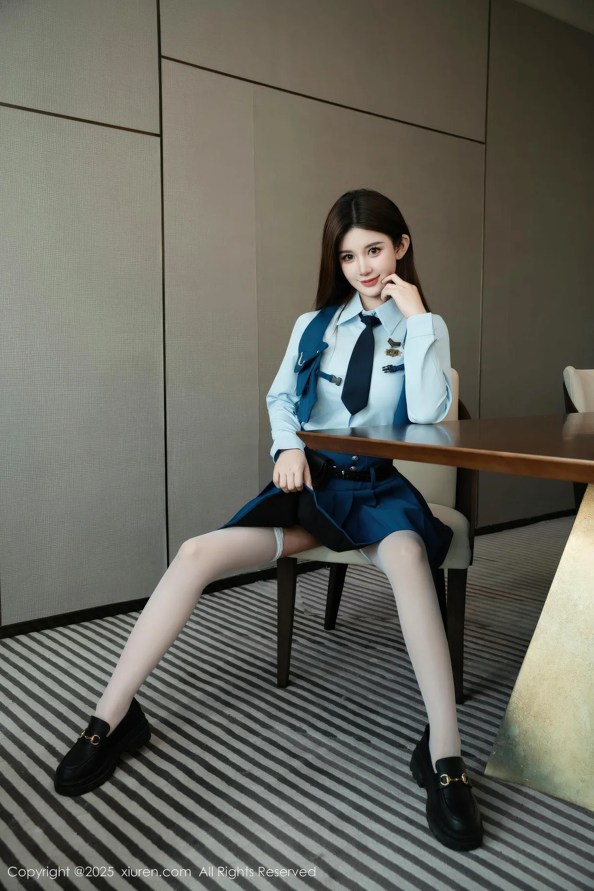 XiuRen 秀人 No.11141 苏甜橙子 性感JK制服 - 14