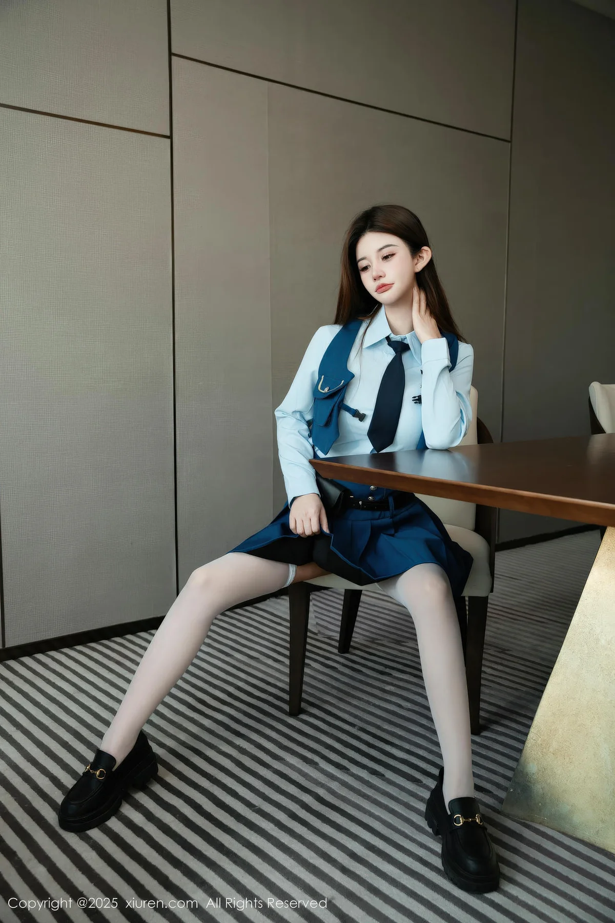 XiuRen 秀人 No.11141 苏甜橙子 性感JK制服 - 15