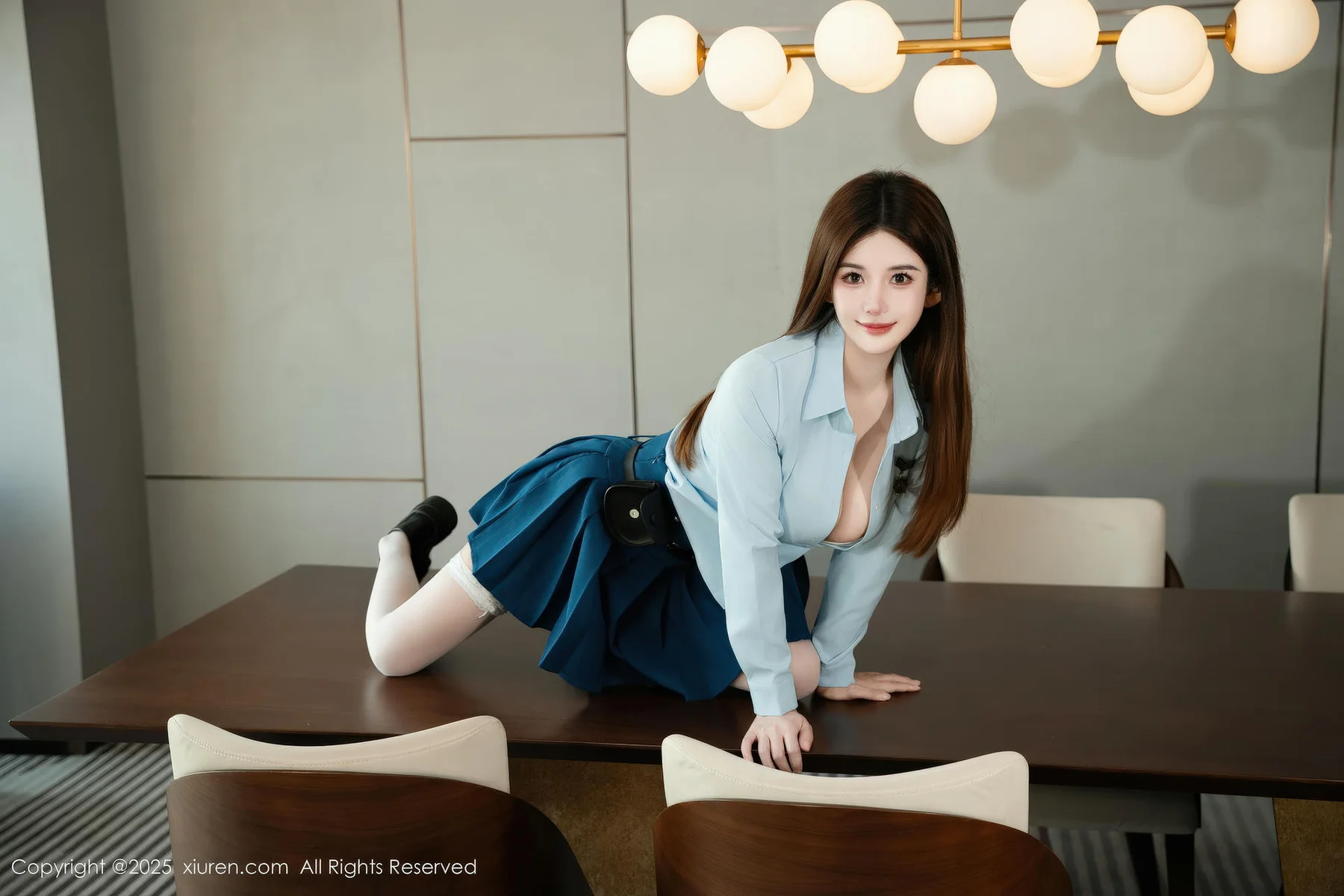 XiuRen 秀人 No.11141 苏甜橙子 性感JK制服 - 26