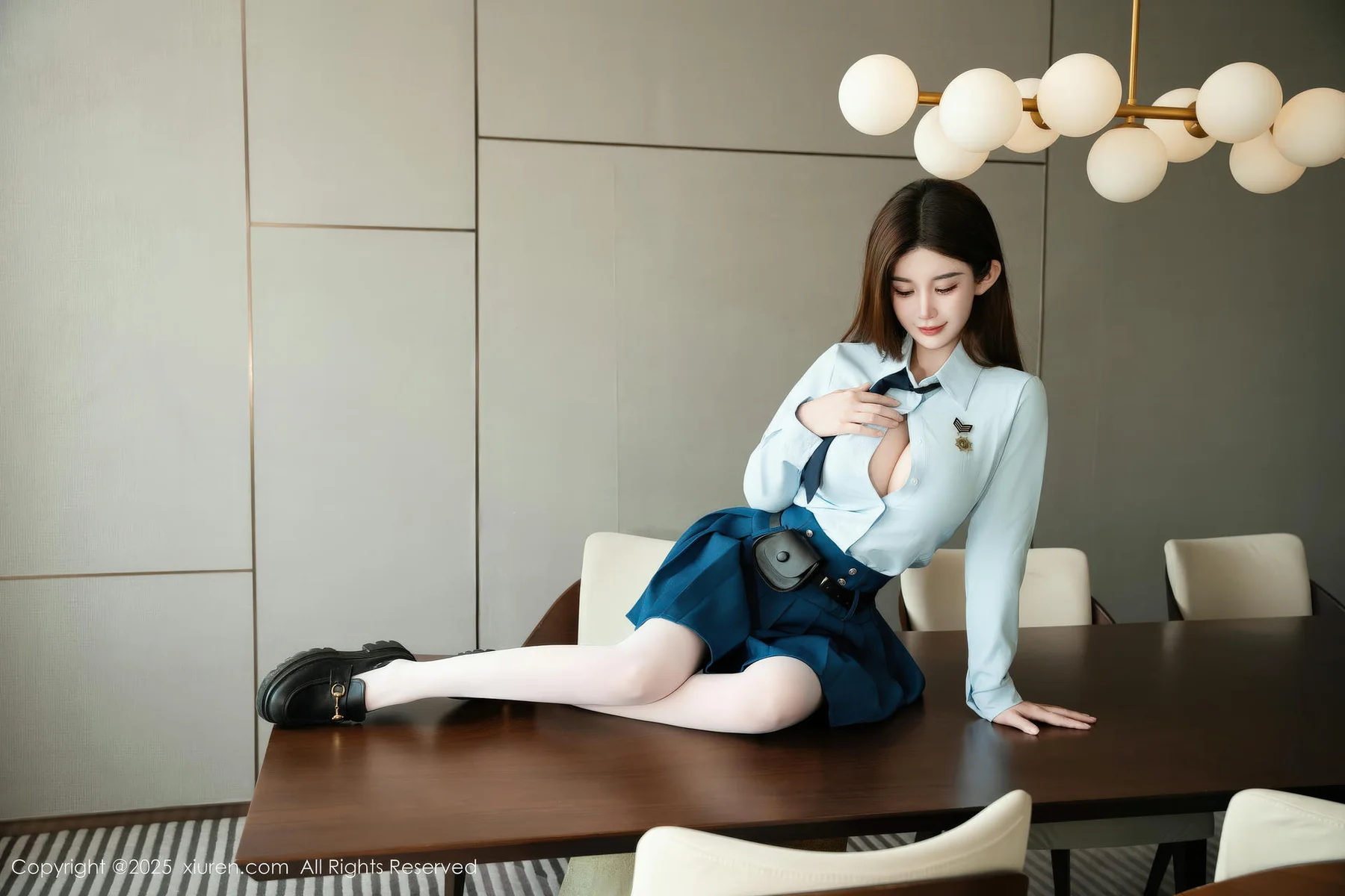 XiuRen 秀人 No.11141 苏甜橙子 性感JK制服 - 48