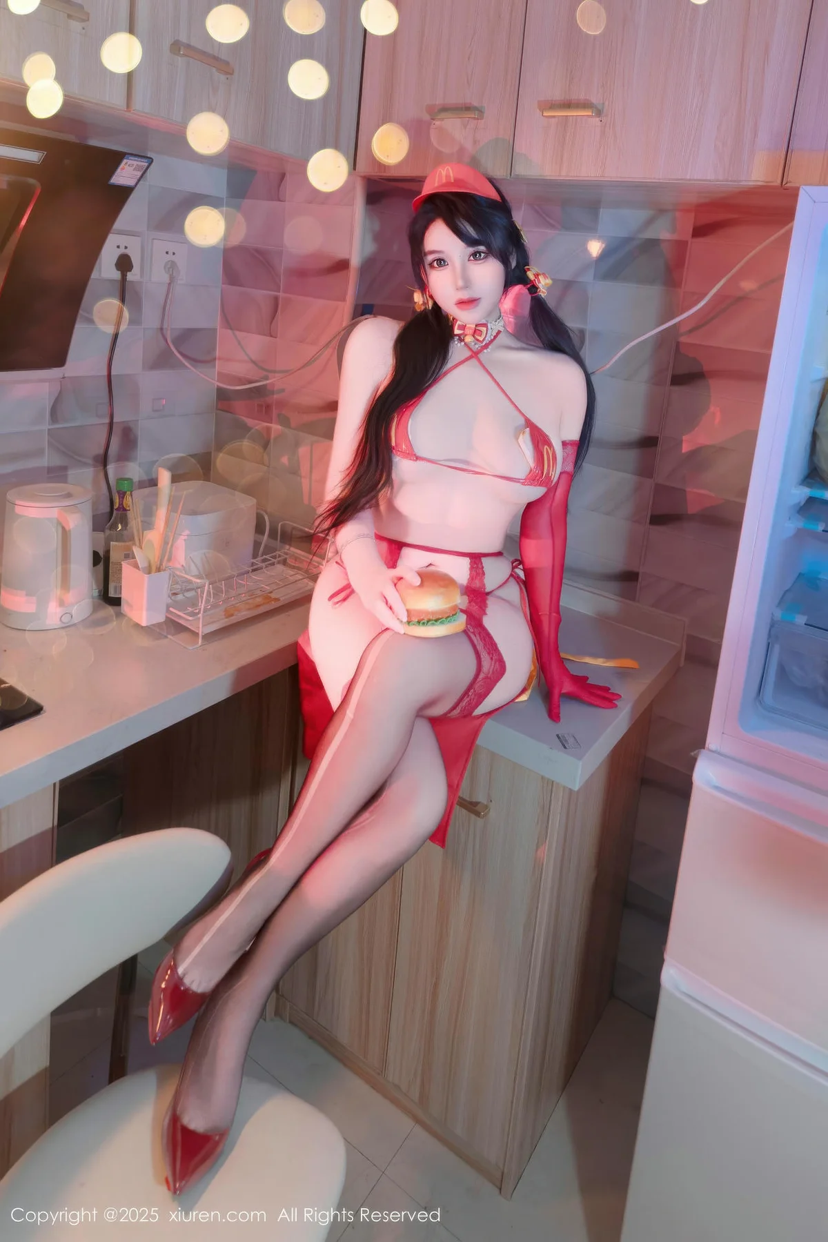 XiuRen 秀人 No.11154 汐汐爱吃草莓 邻家女孩在校生 - 44