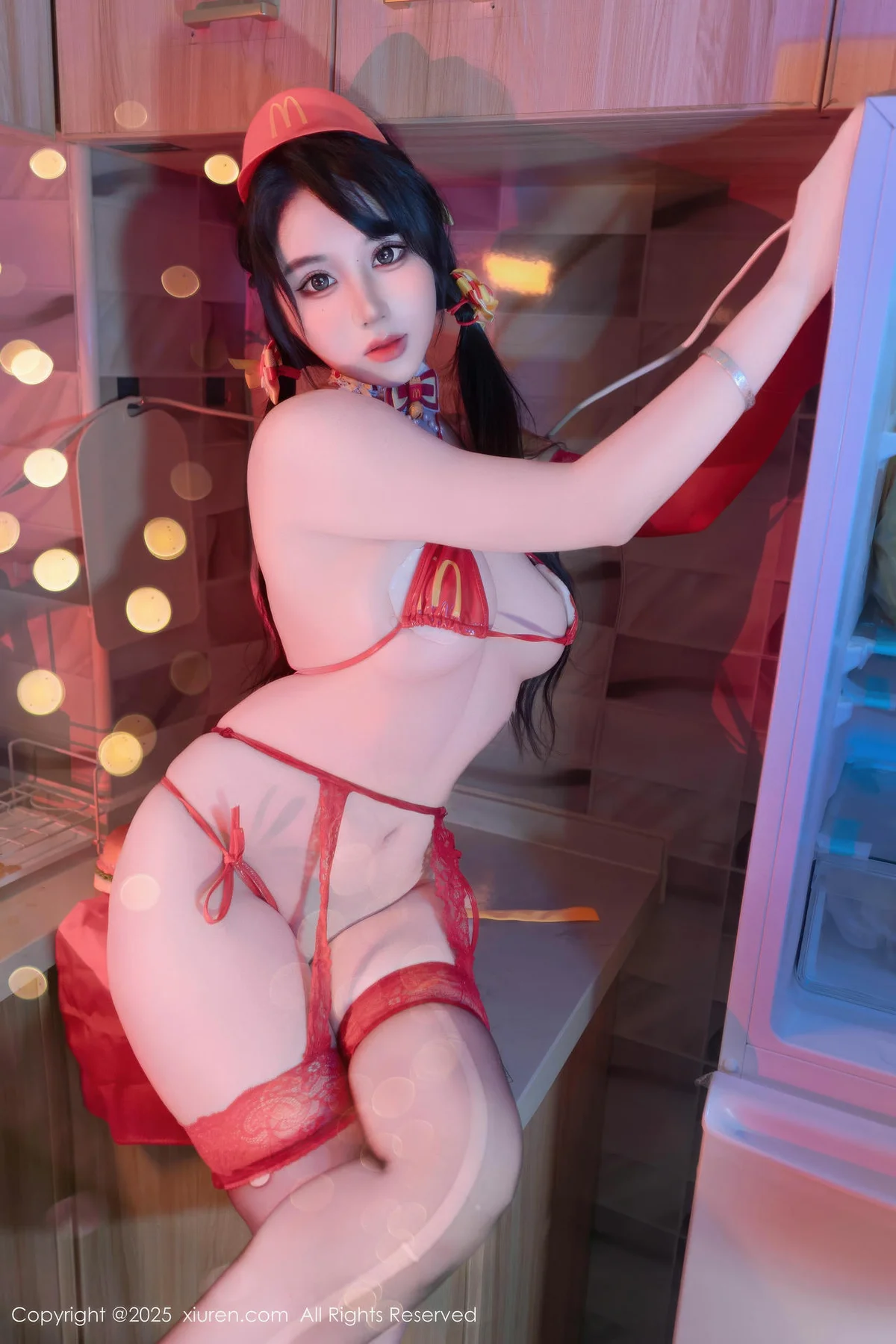 XiuRen 秀人 No.11154 汐汐爱吃草莓 邻家女孩在校生 - 49