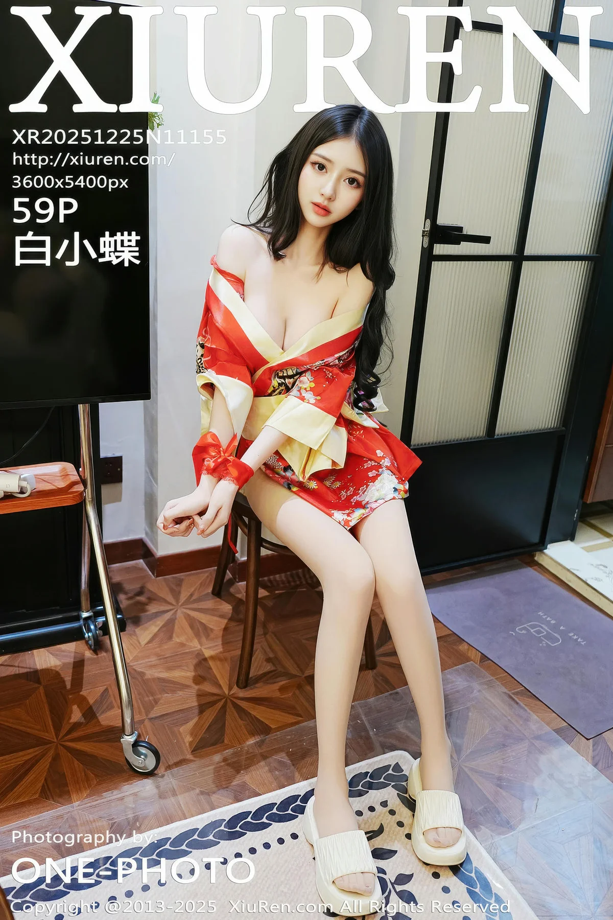 XiuRen 秀人 No.11155 白小蝶 红色连衣短裙 - 60