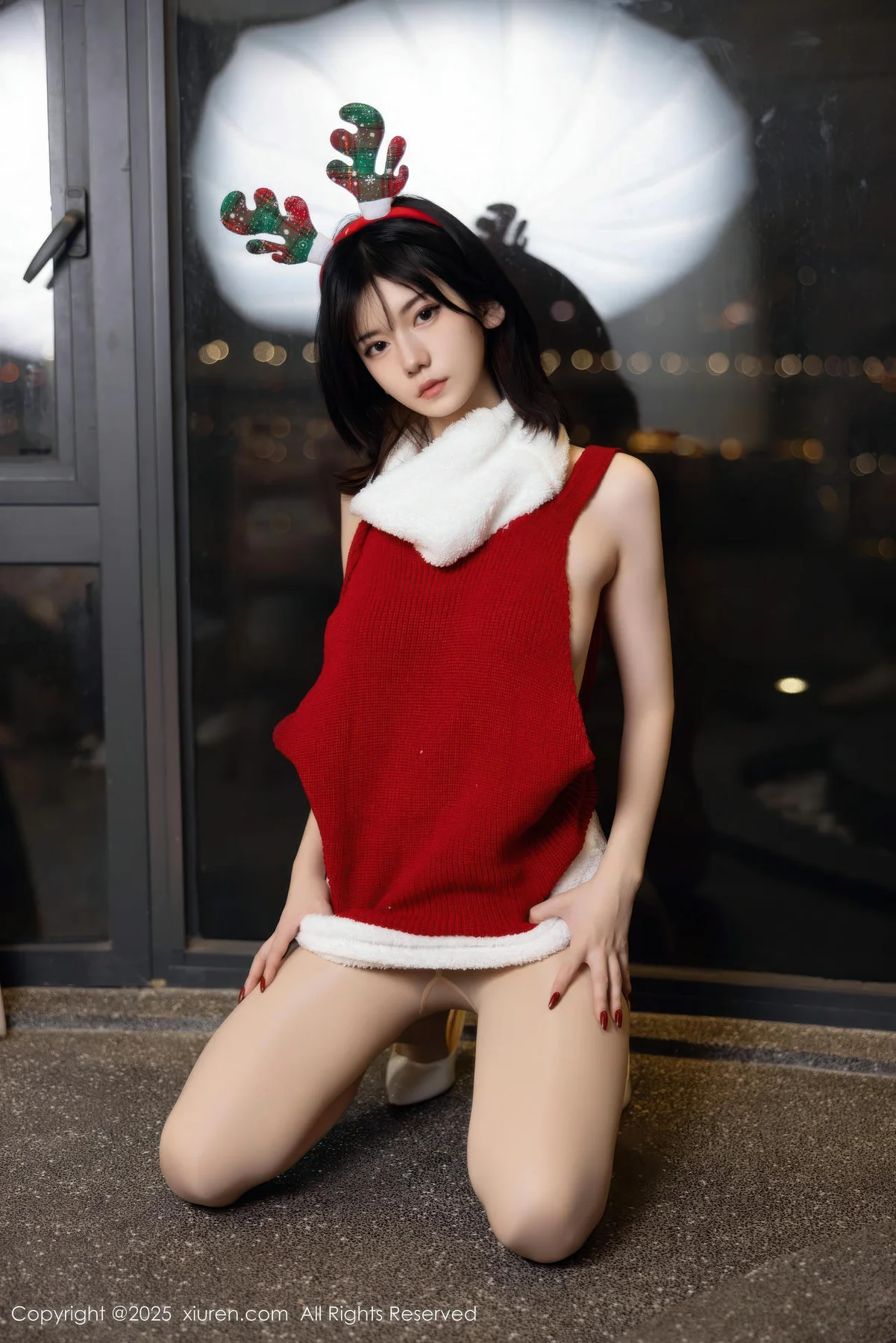 XiuRen 秀人 No.11158 凌七七 红色毛衣爆乳玉背 - 8