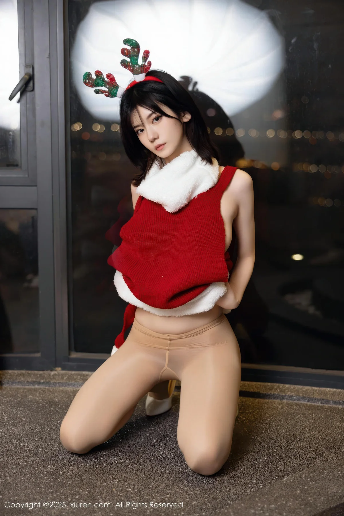 XiuRen 秀人 No.11158 凌七七 红色毛衣爆乳玉背 - 9
