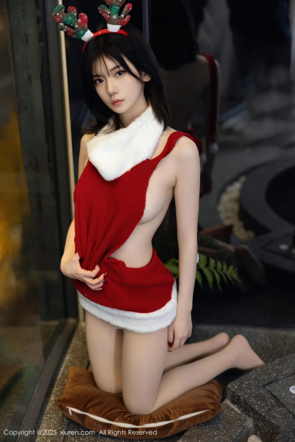 XiuRen 秀人 No.11158 凌七七 红色毛衣爆乳玉背 - 24
