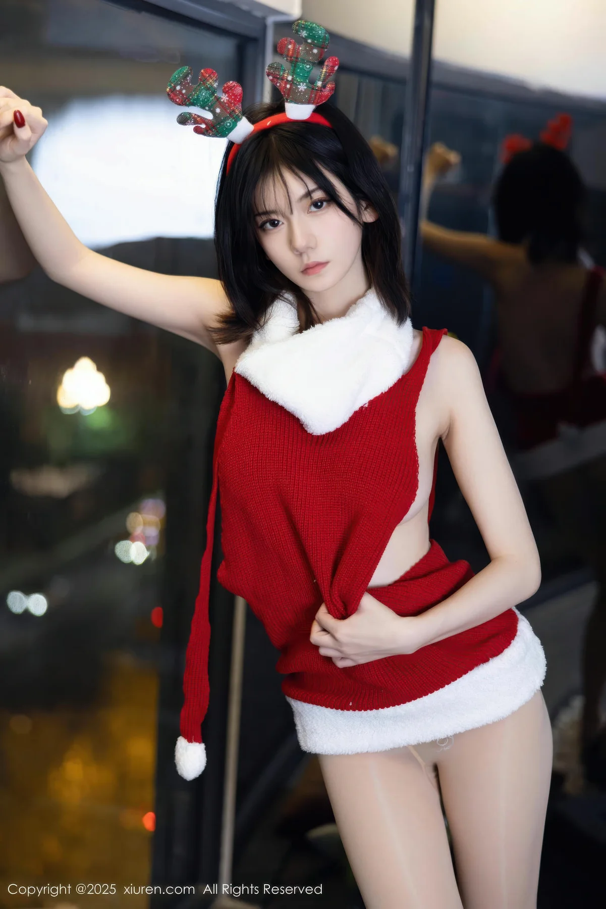 XiuRen 秀人 No.11158 凌七七 红色毛衣爆乳玉背 - 25
