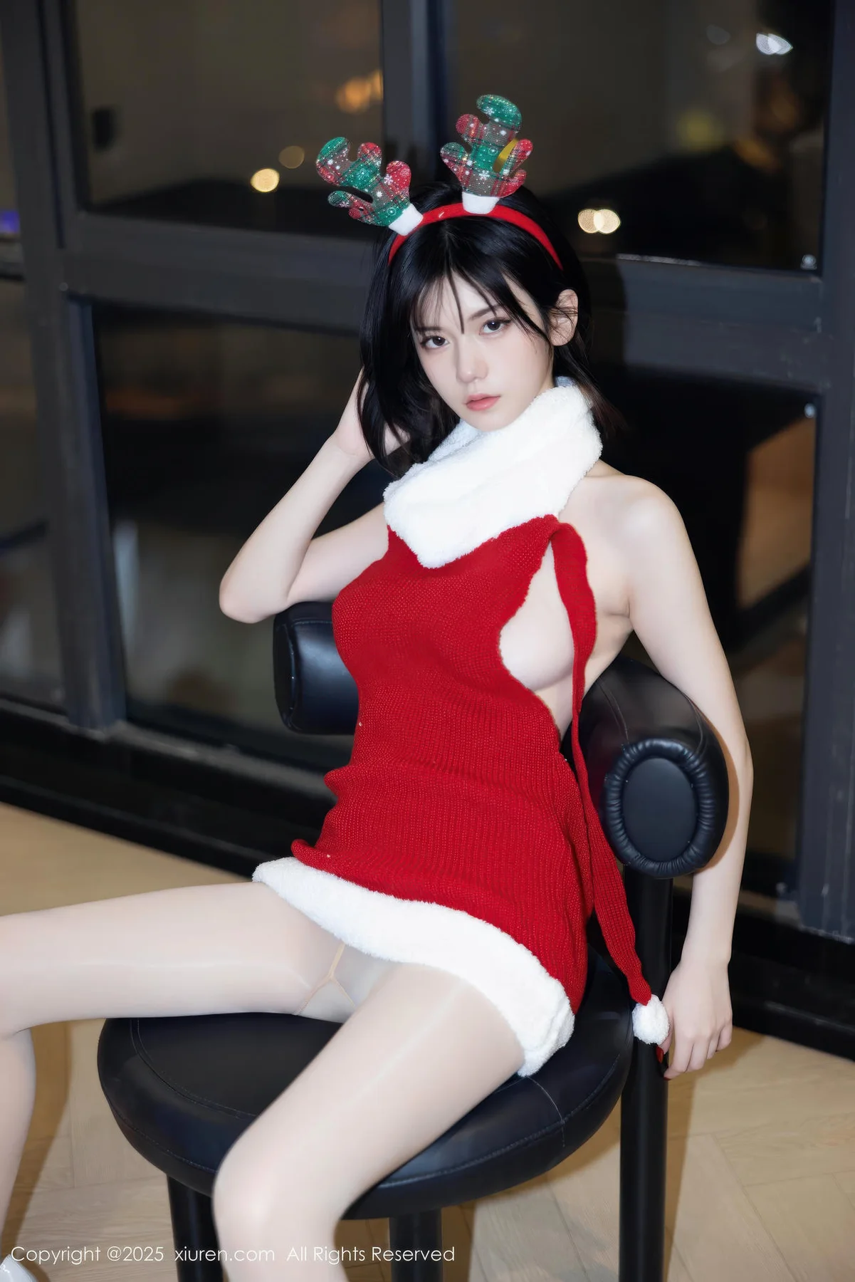 XiuRen 秀人 No.11158 凌七七 红色毛衣爆乳玉背 - 34
