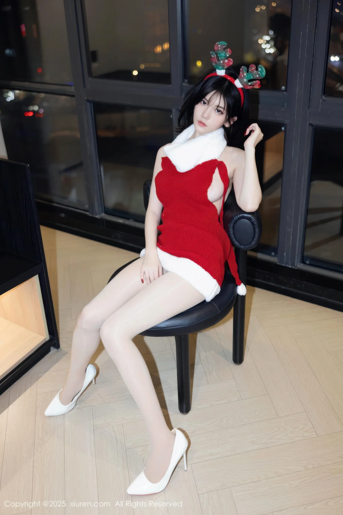 XiuRen 秀人 No.11158 凌七七 红色毛衣爆乳玉背 - 36