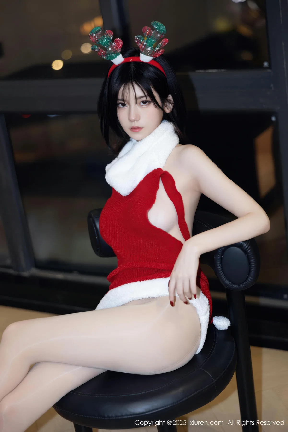 XiuRen 秀人 No.11158 凌七七 红色毛衣爆乳玉背 - 37